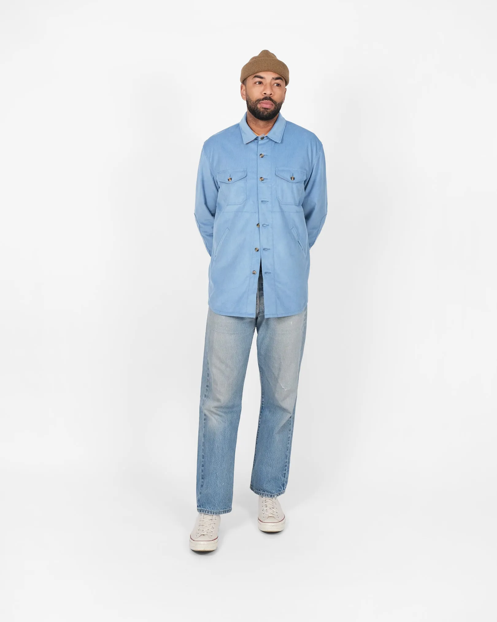 Crissman Overshirt - Dusty Blue sold by Dehen 1920 product image thumbnail 2
