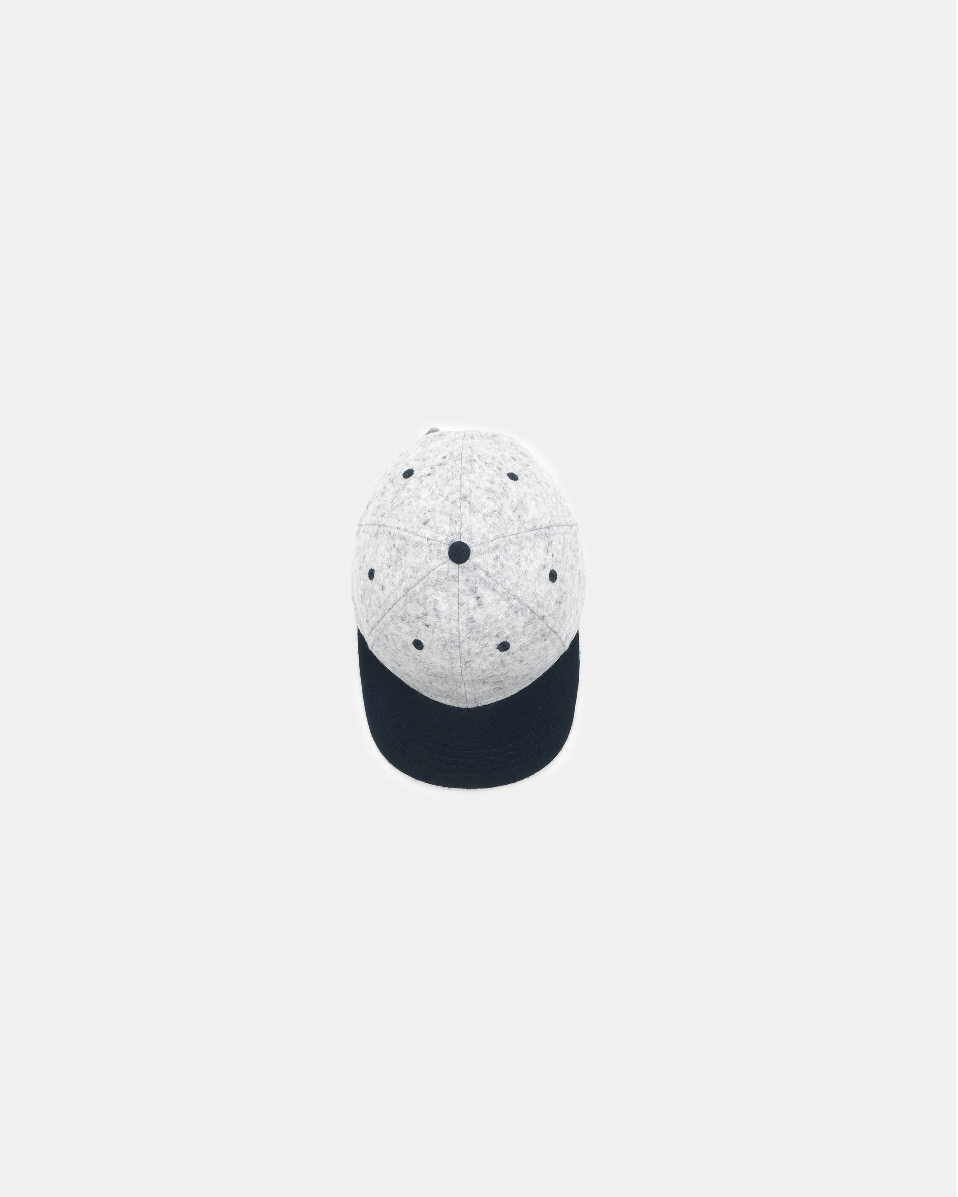 2-Tone Baseball Hat - Natural / Navy Heather Wool sold by Dehen 1920 product image thumbnail 2