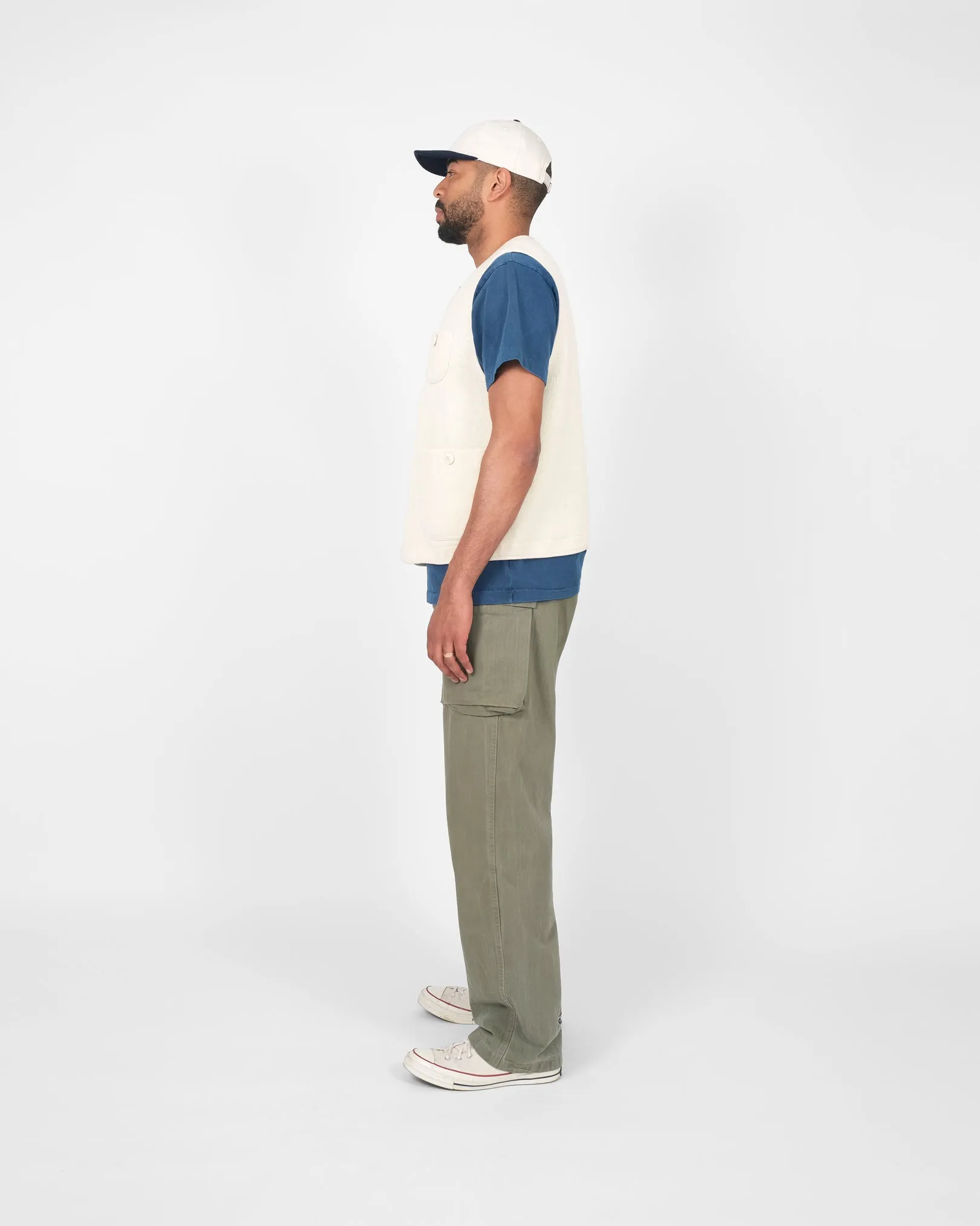 Knit Utility Vest - Off White sold by Dehen 1920 product image thumbnail 4
