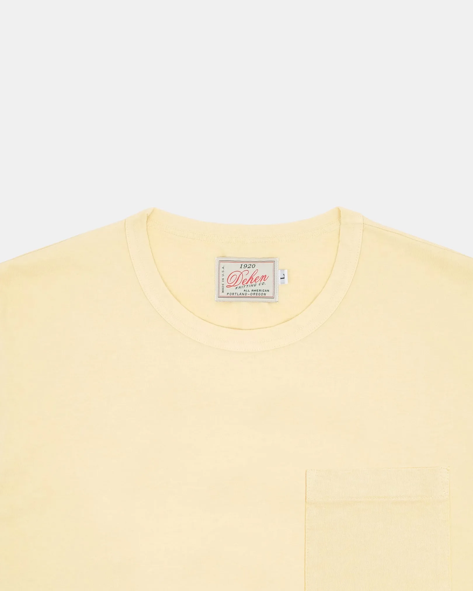 Heavy Duty Tee - Single Pocket - Lemon sold by Dehen 1920 product image thumbnail 2