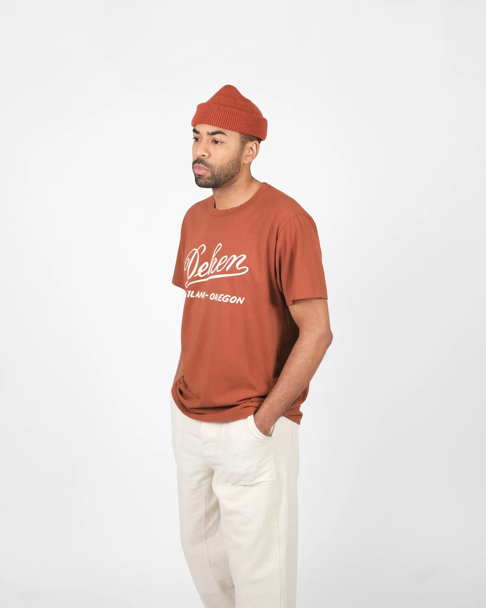 Vintage Label Tee - Burnt Orange sold by Dehen 1920 product image thumbnail 3