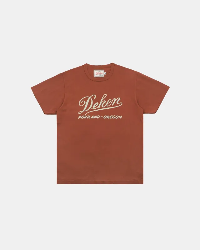 Vintage Label Tee - Burnt Orange sold by Dehen 1920