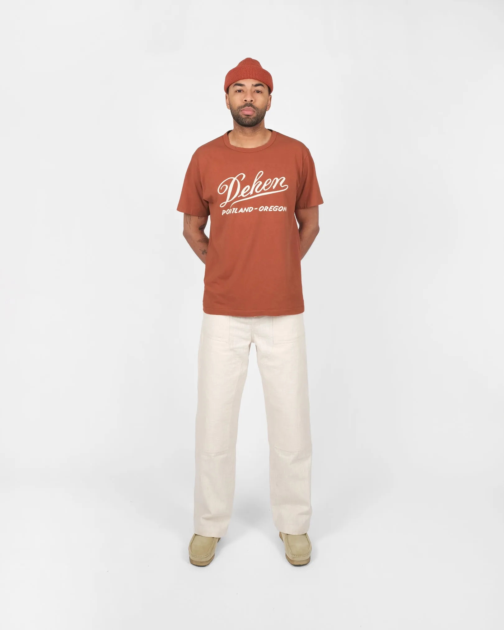 Vintage Label Tee - Burnt Orange sold by Dehen 1920 product image thumbnail 2