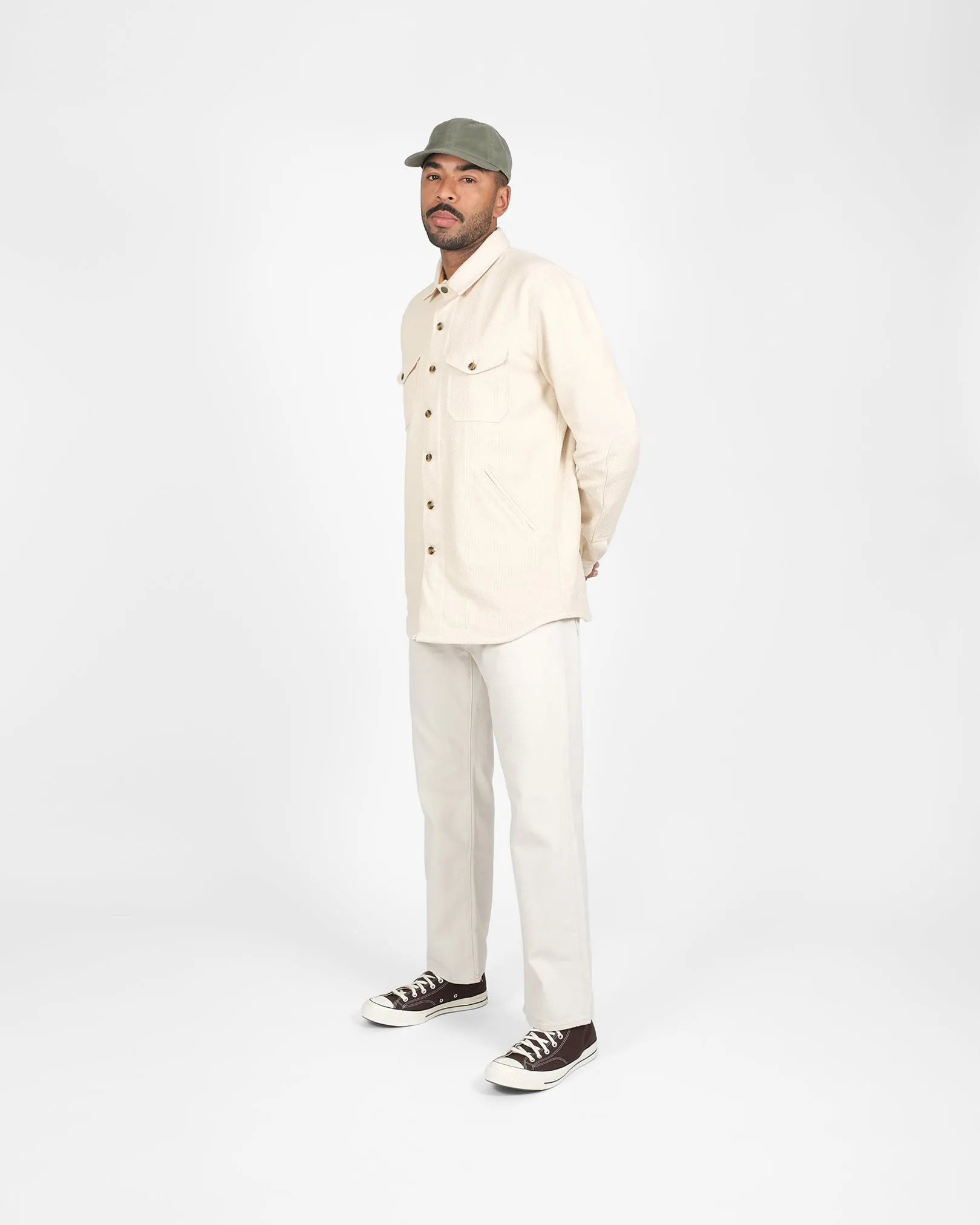Crissman Overshirt - Natural Sashiko sold by Dehen 1920 product image thumbnail 3