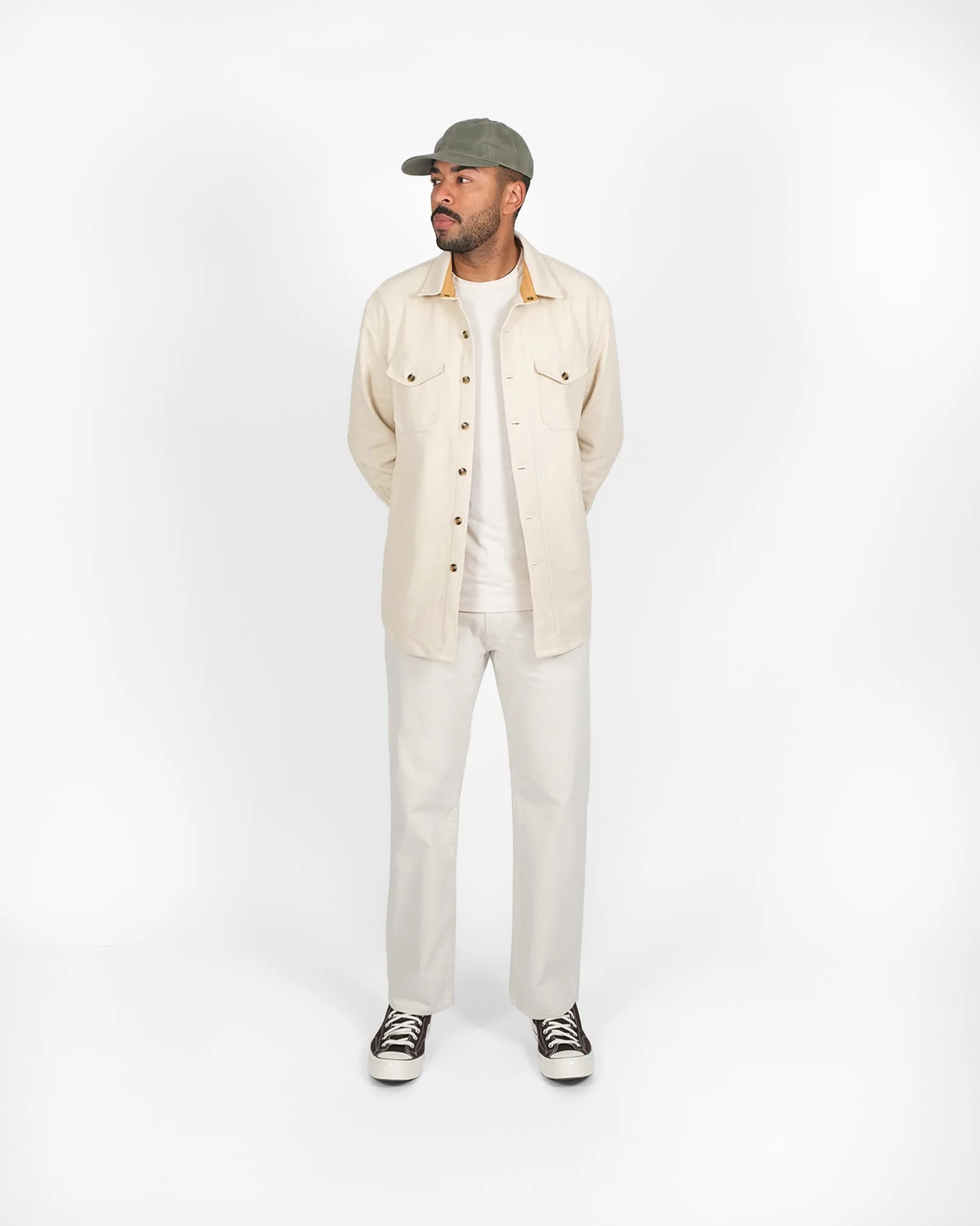 Crissman Overshirt - Natural Sashiko sold by Dehen 1920 product image thumbnail 2
