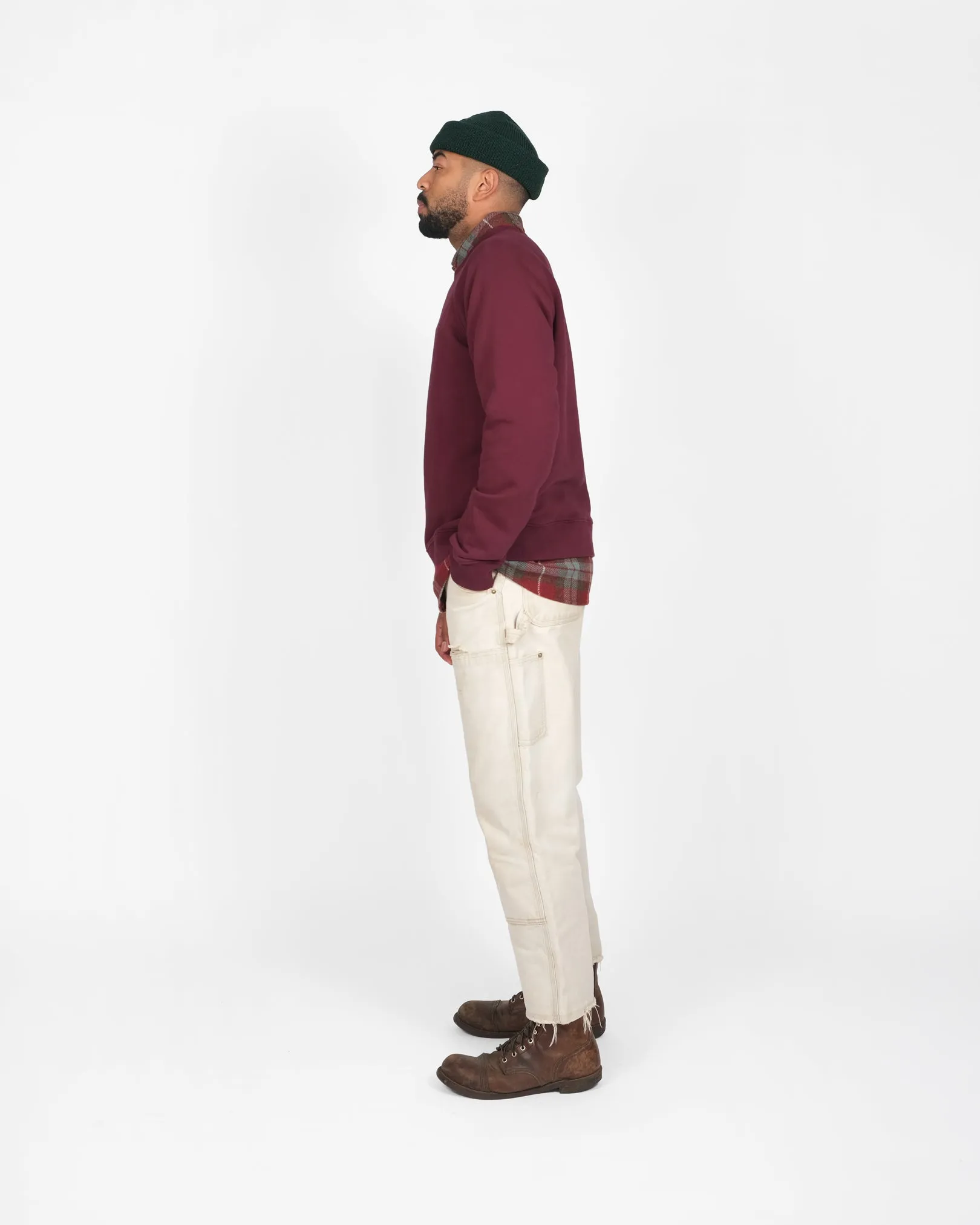 Heavy Duty Crew - Burgundy sold by Dehen 1920 product image thumbnail 3
