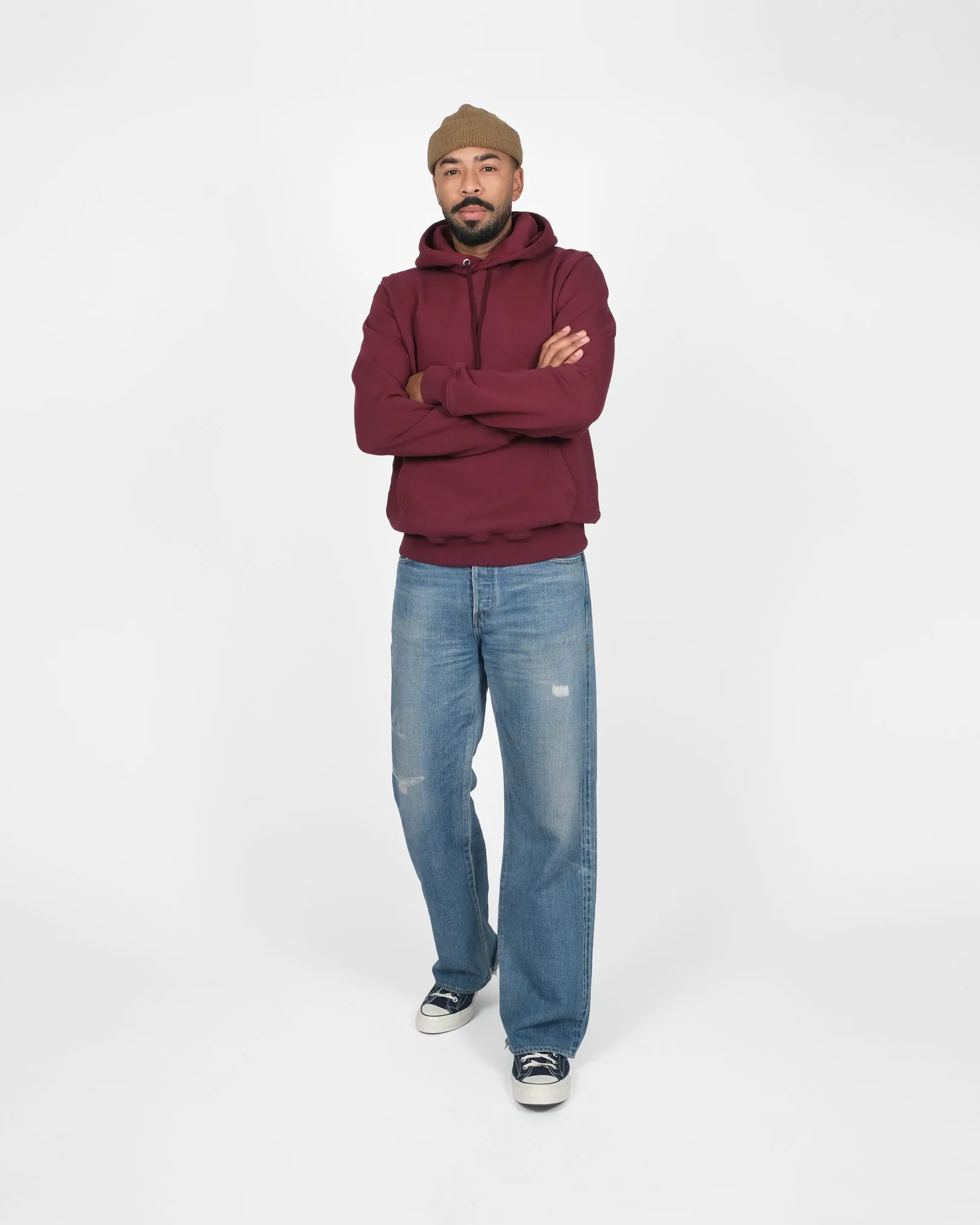 Heavy Duty Hoodie - Burgundy sold by Dehen 1920 product image thumbnail 2