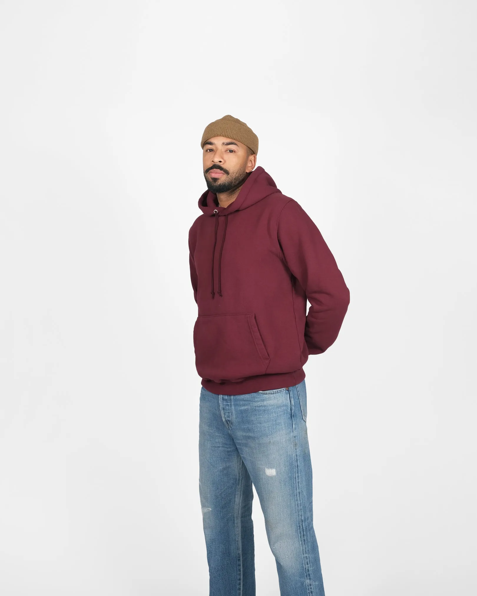 Heavy Duty Hoodie - Burgundy sold by Dehen 1920 product image thumbnail 3