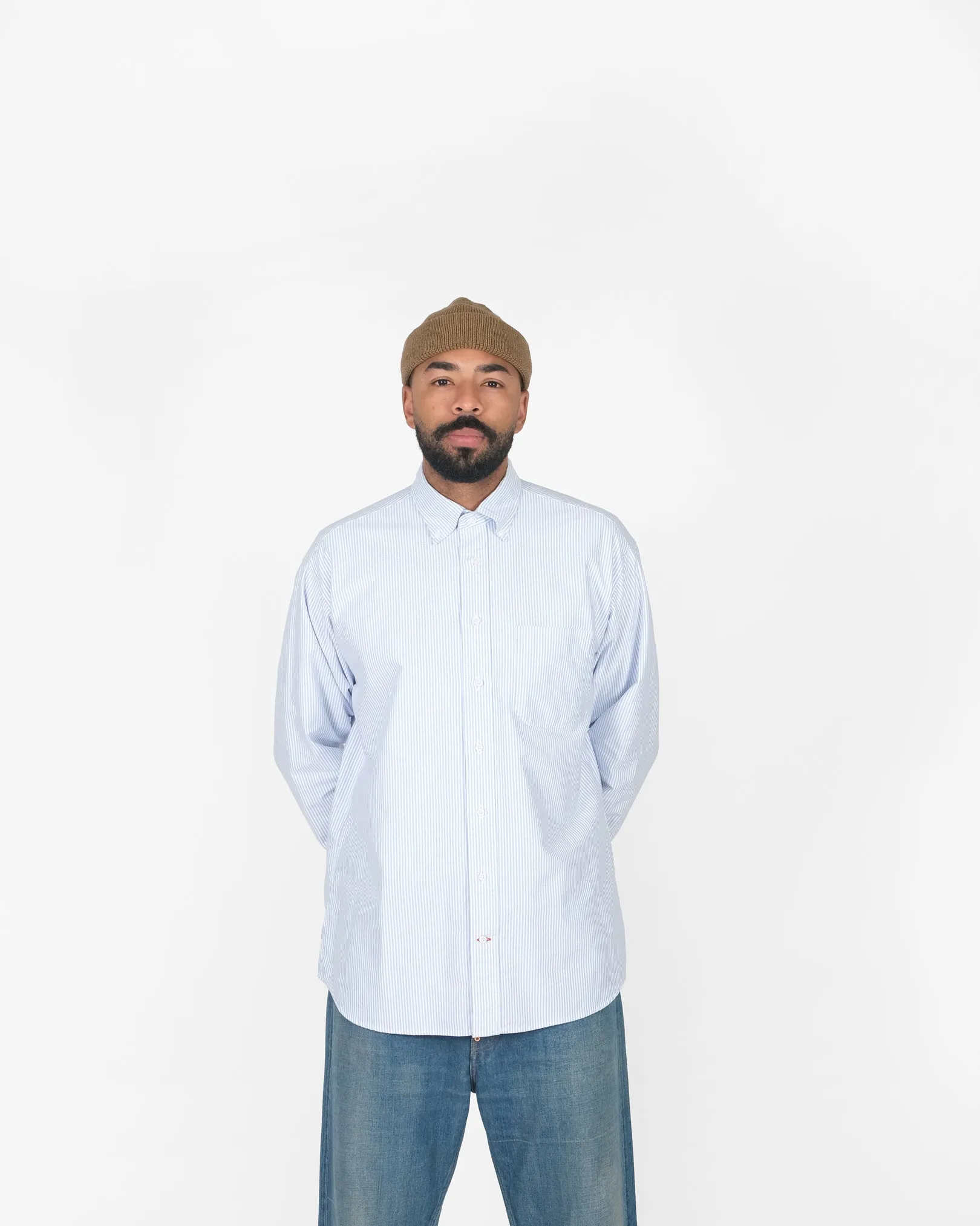 Dehen x Gitman Oxford - Blue Stripe sold by Dehen 1920 product image thumbnail 3