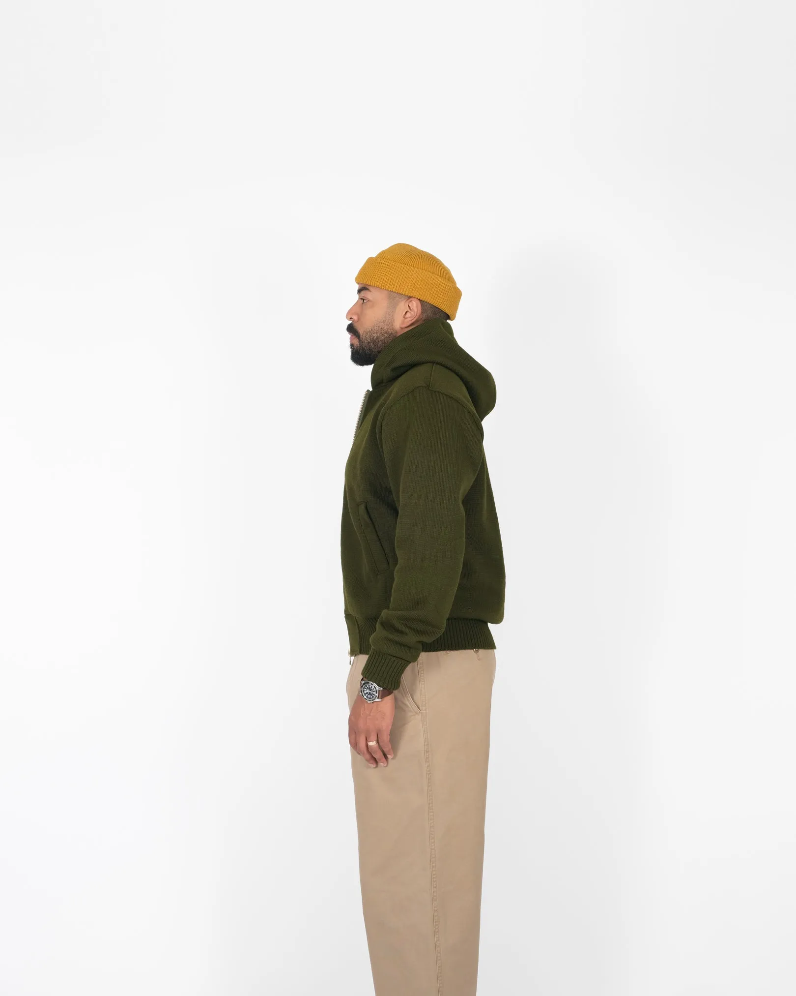 Full-Throttle Moto-Hoodie - Loden sold by Dehen 1920 product image thumbnail 4