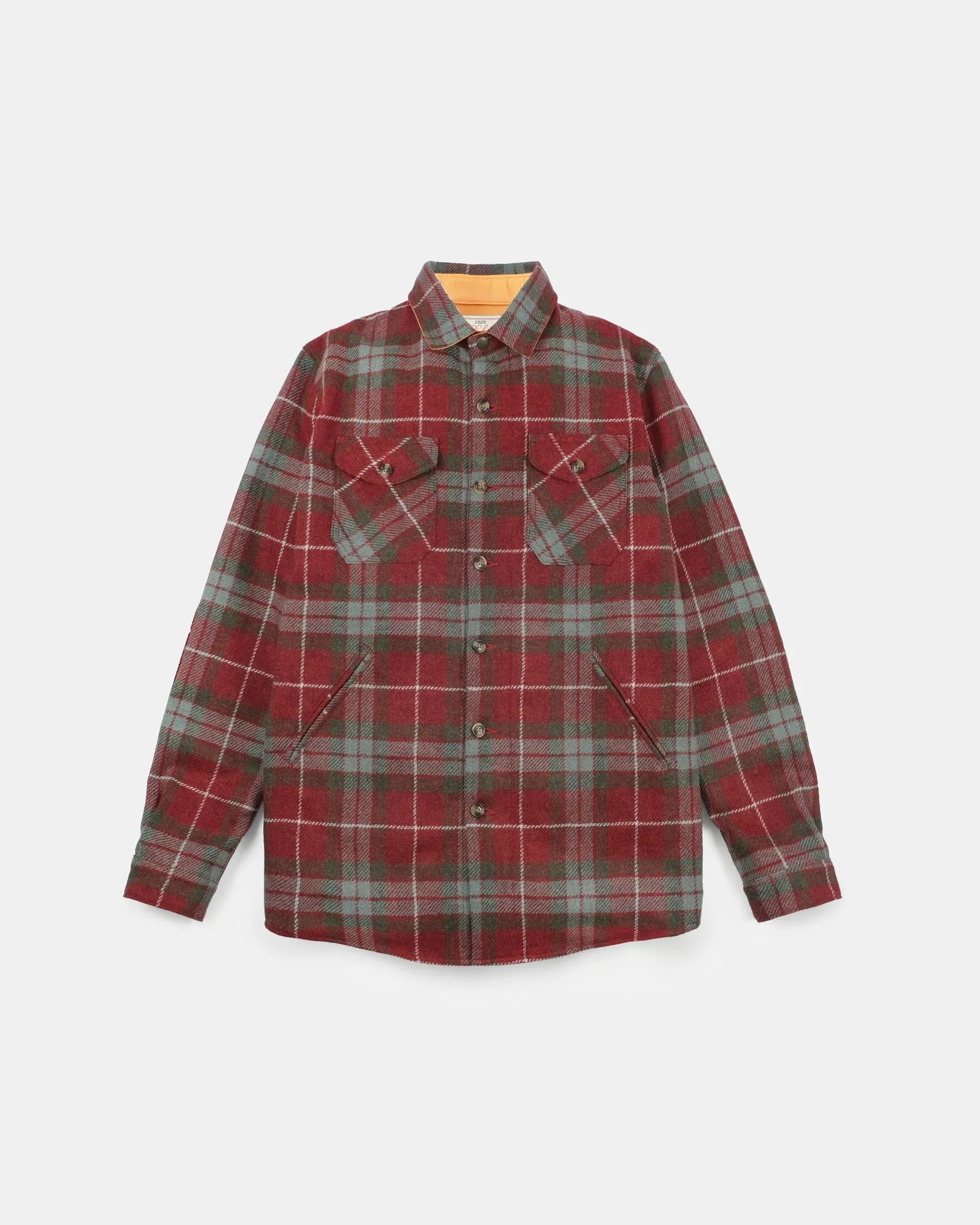 Crissman Overshirt - Red Fraser Plaid sold by Dehen 1920