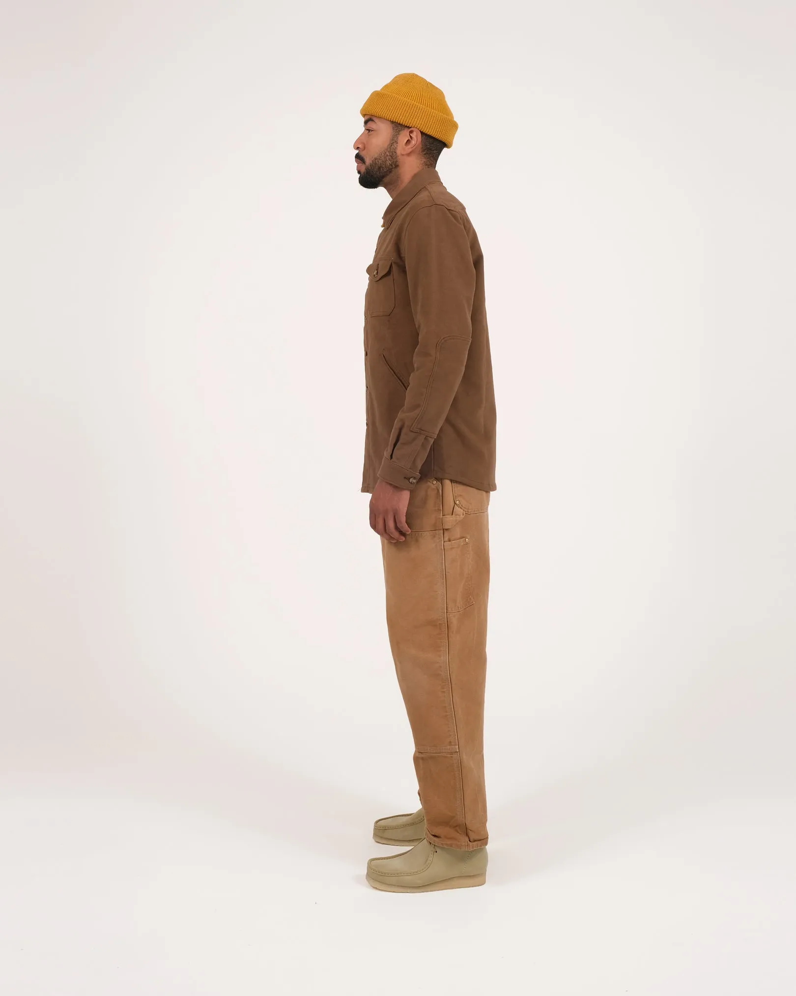 Crissman Overshirt - Dark Tan Moleskin sold by Dehen 1920 product image thumbnail 4
