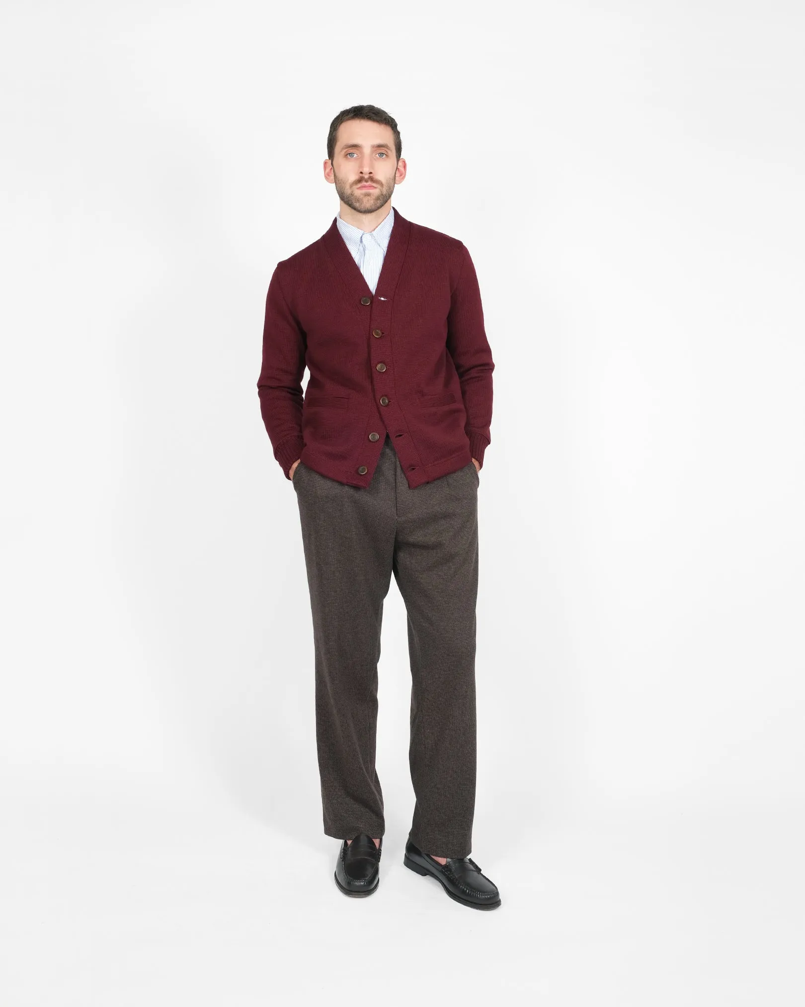 Classic Cardigan - Burgundy sold by Dehen 1920 product image thumbnail 2