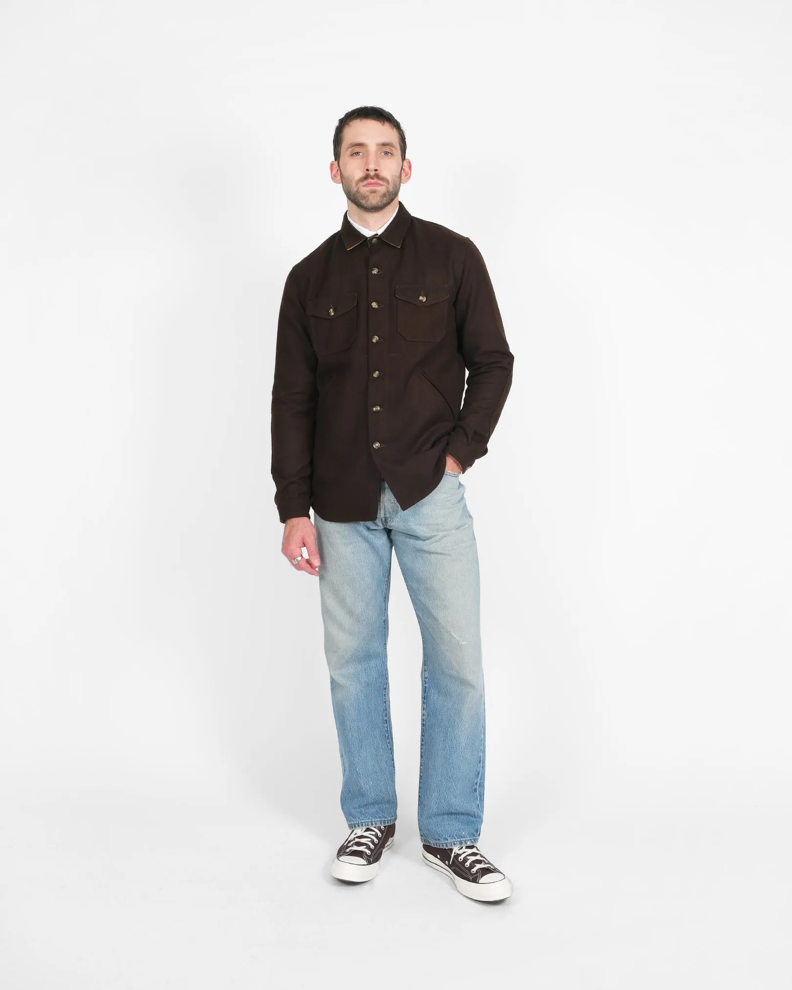 Crissman Overshirt - Brown sold by Dehen 1920 product image thumbnail 2