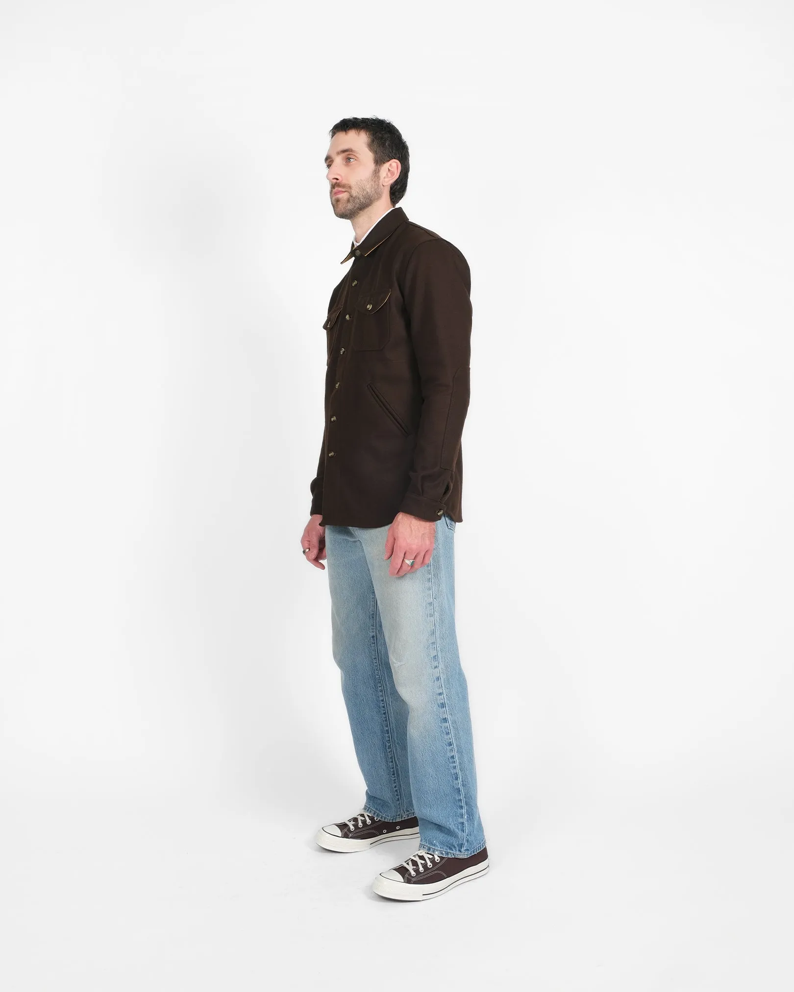 Crissman Overshirt - Brown sold by Dehen 1920 product image thumbnail 3