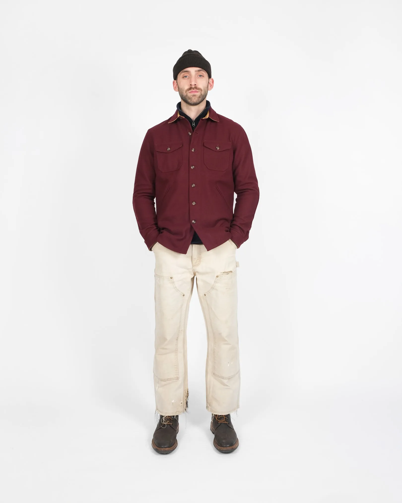 Crissman Overshirt - Burgundy sold by Dehen 1920 product image thumbnail 2
