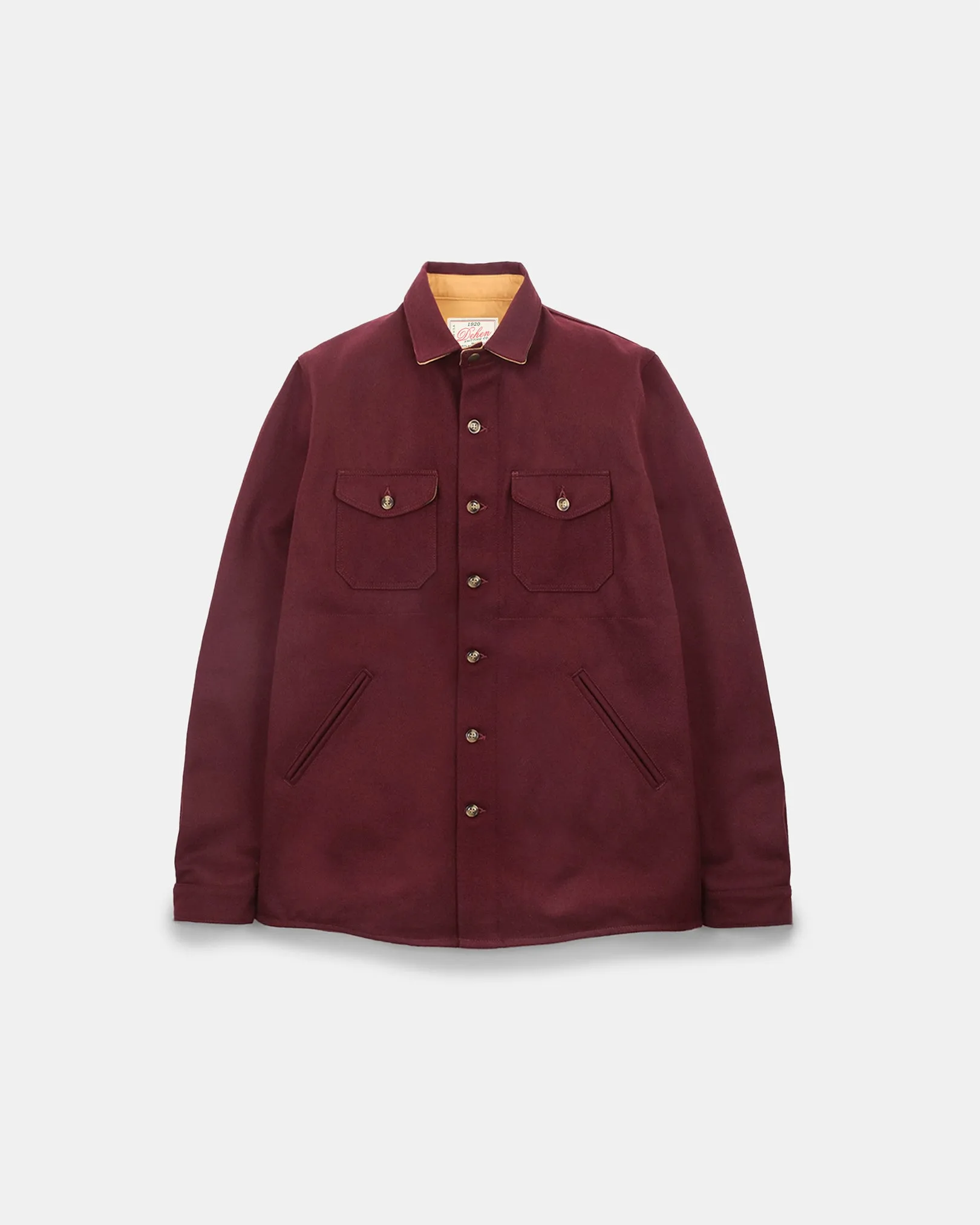 Crissman Overshirt - Burgundy sold by Dehen 1920