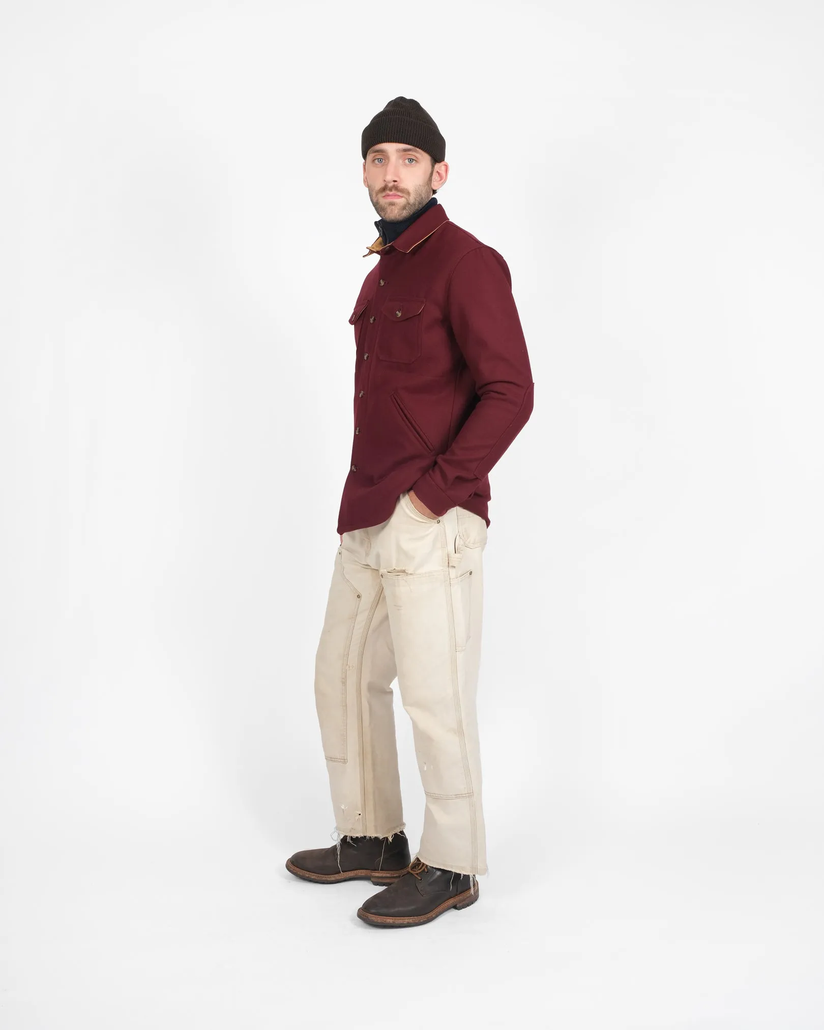 Crissman Overshirt - Burgundy sold by Dehen 1920 product image thumbnail 4