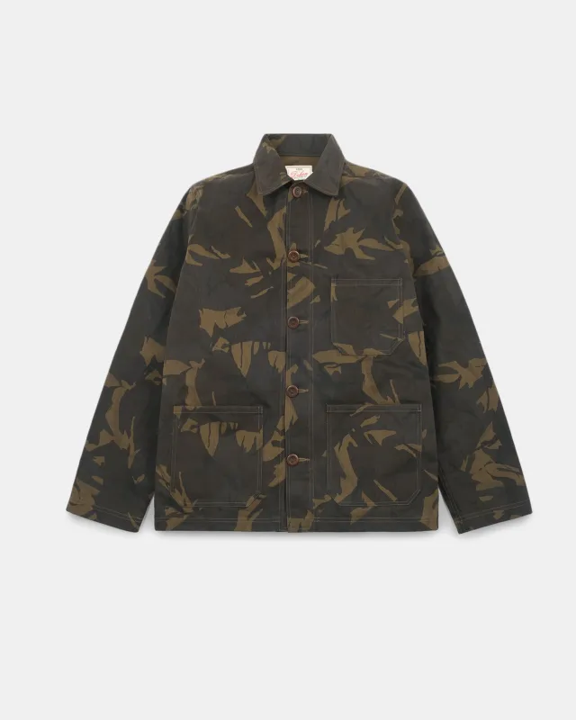 Woven Chore Coat - Darkwood Camouflage sold by Dehen 1920
