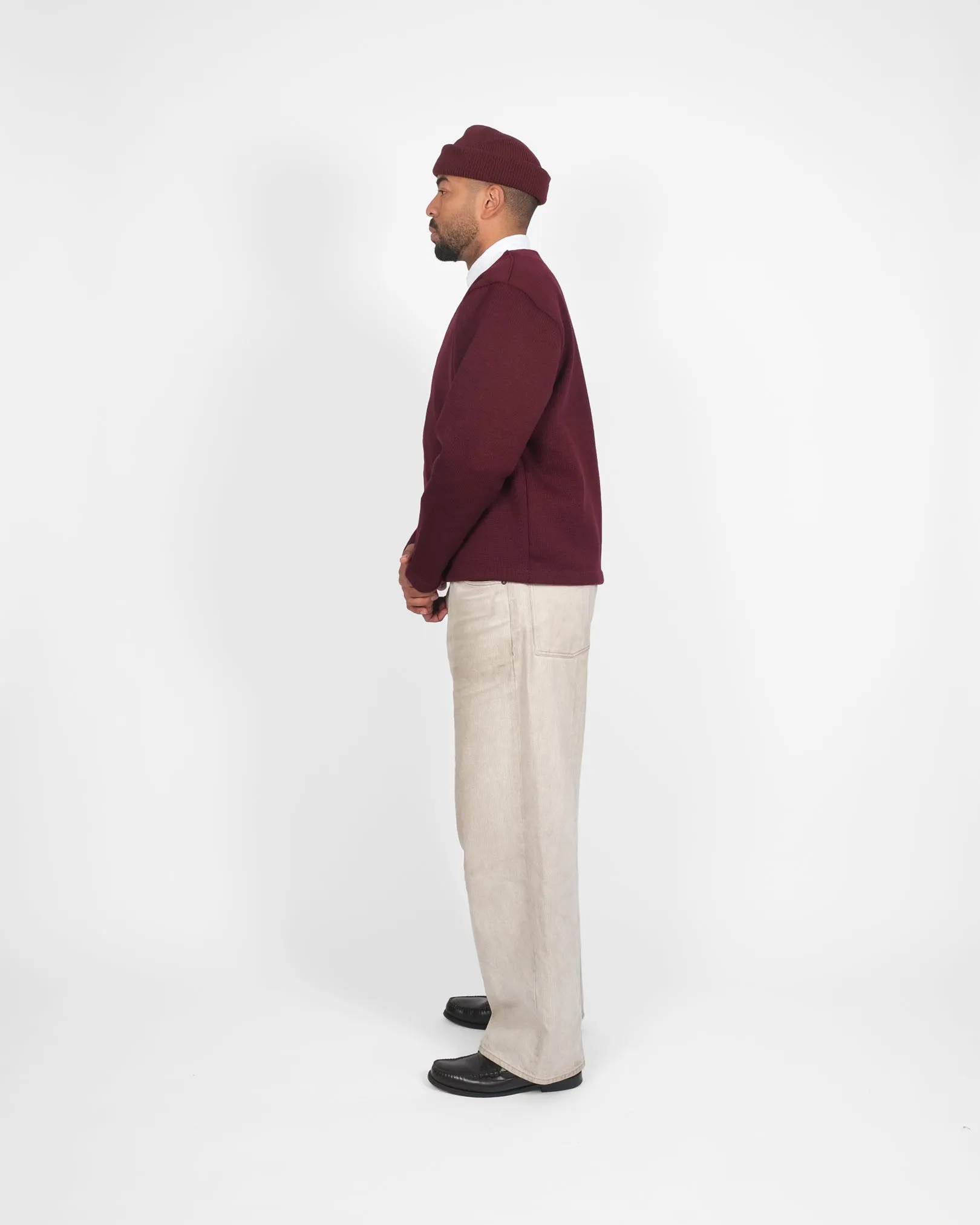 Slouchy Cardigan - Burgundy sold by Dehen 1920 product image thumbnail 5