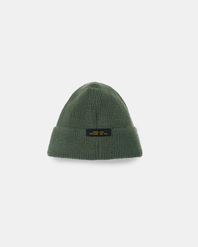 Wool Knit Watch Cap - Spruce sold by Dehen 1920