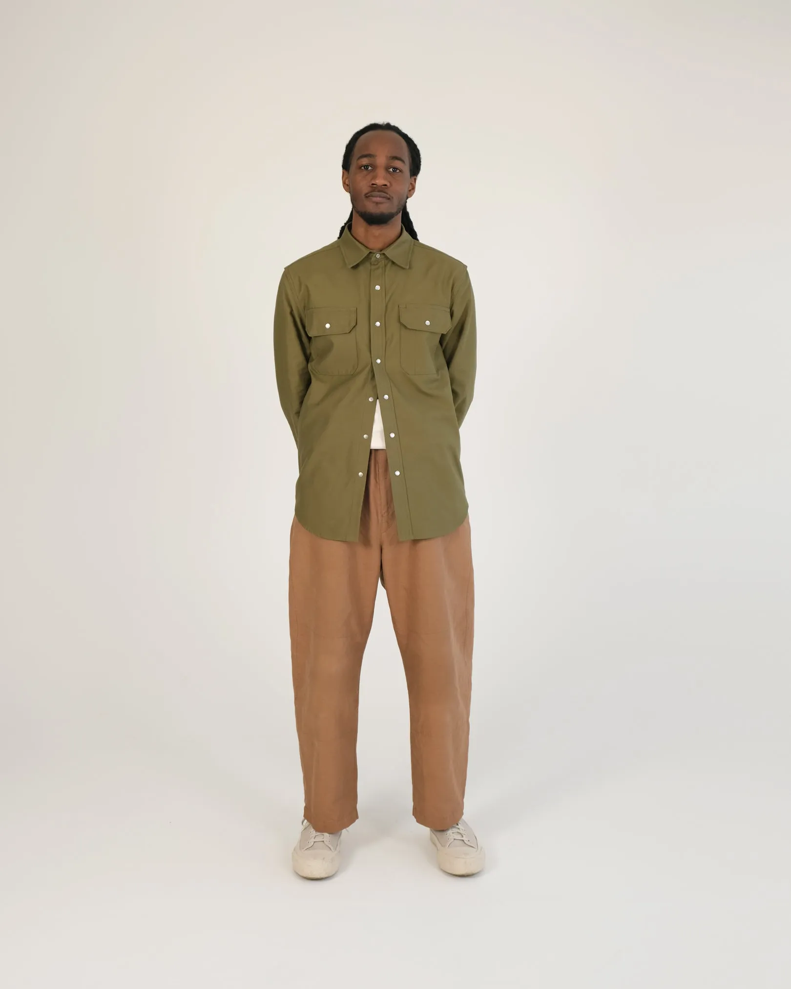 Drover Shirt - Fatigue Sateen sold by Dehen 1920 product image thumbnail 2