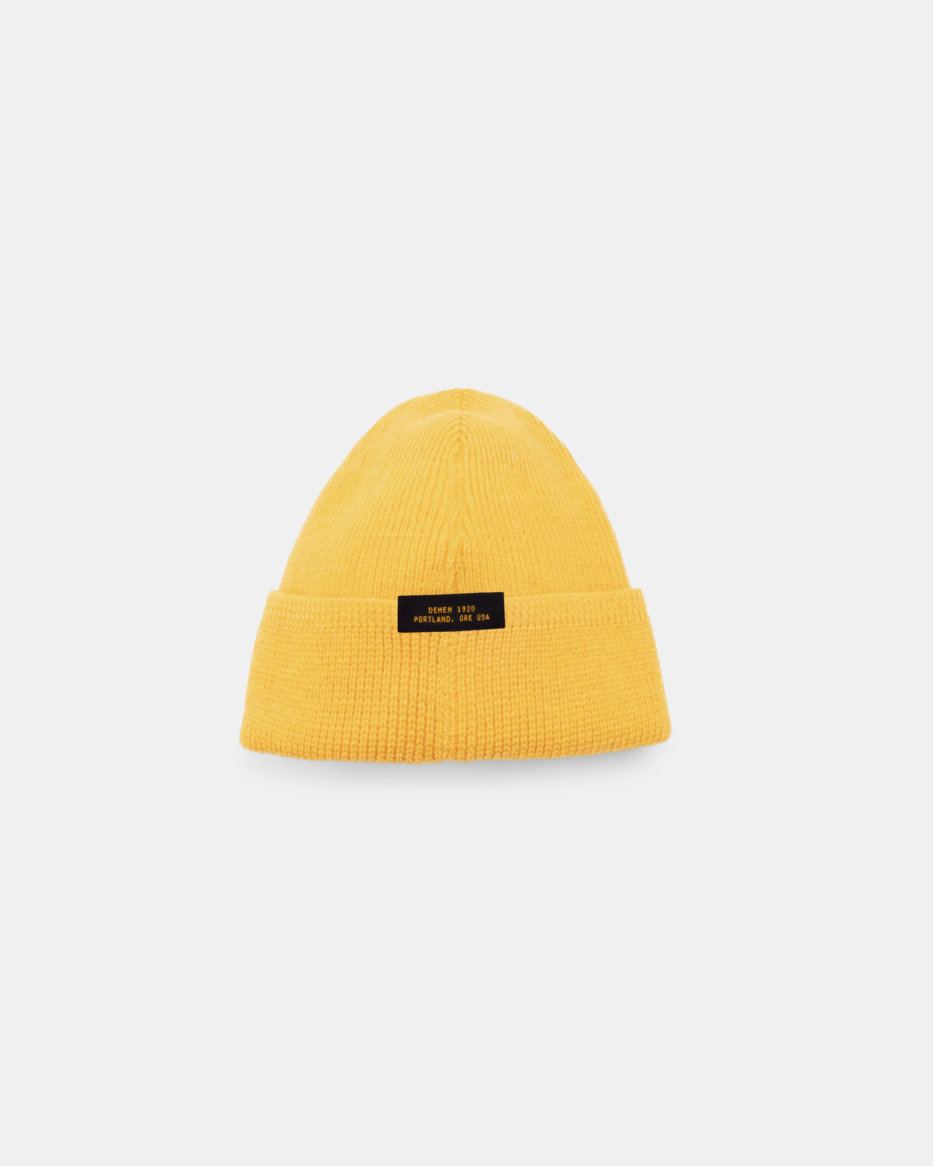 Wool Knit Watch Cap - Harvest Gold sold by Dehen 1920