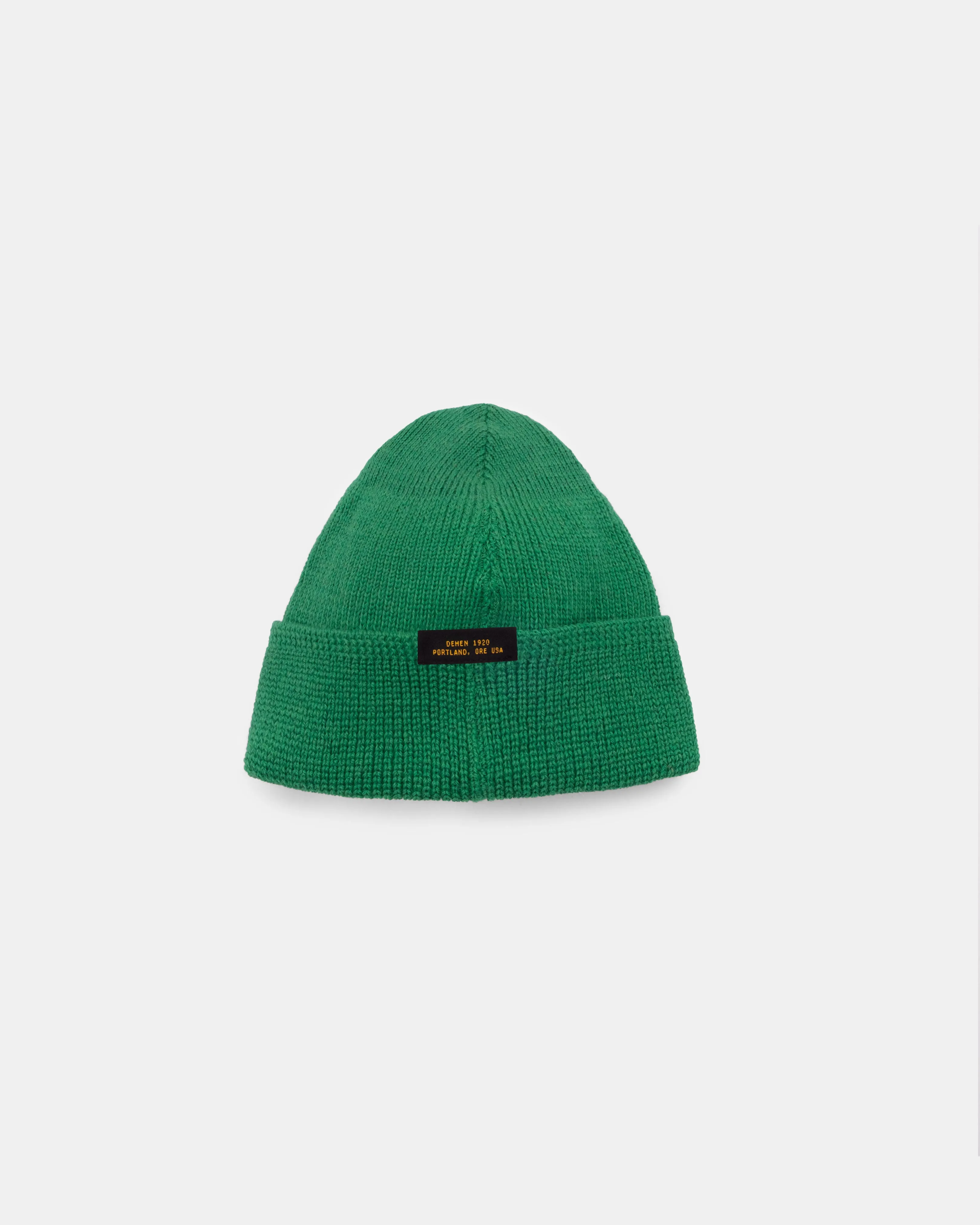 Wool Knit Watch Cap - Kelly Green sold by Dehen 1920