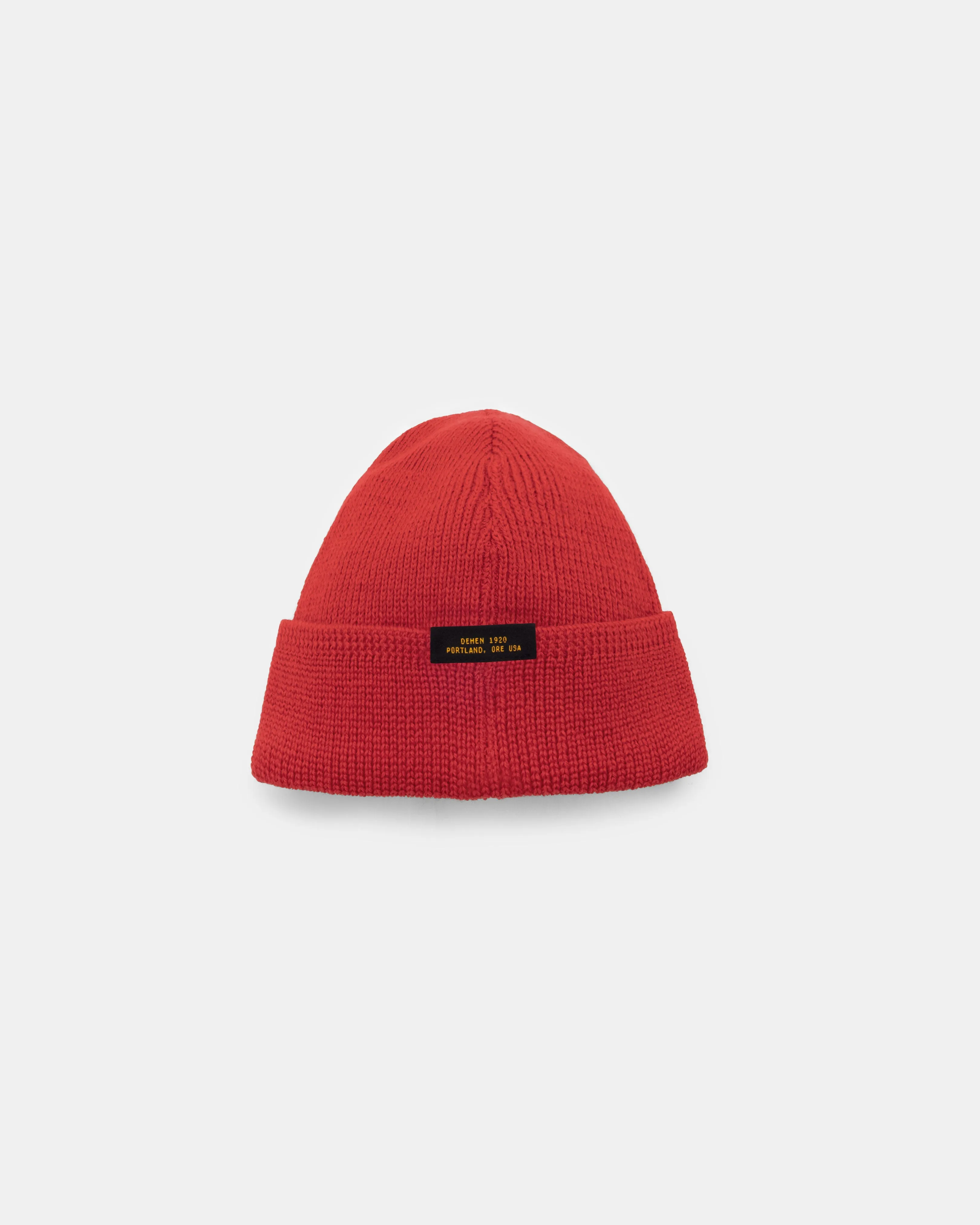 Wool Knit Watch Cap - Red sold by Dehen 1920