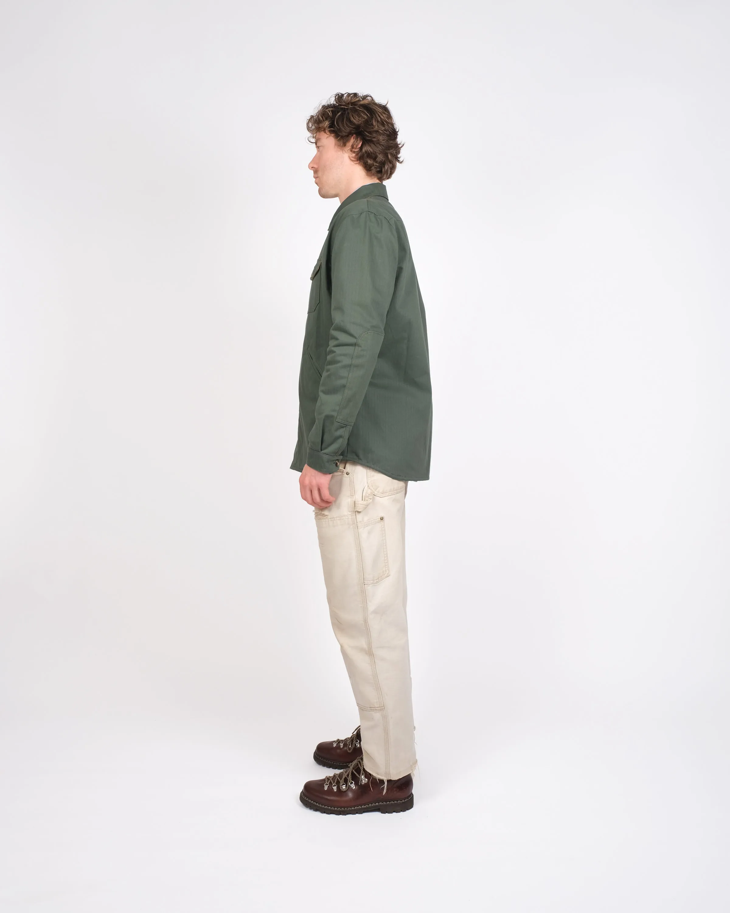 Crissman Overshirt - Waxed Cotton Spruce sold by Dehen 1920 product image thumbnail 4