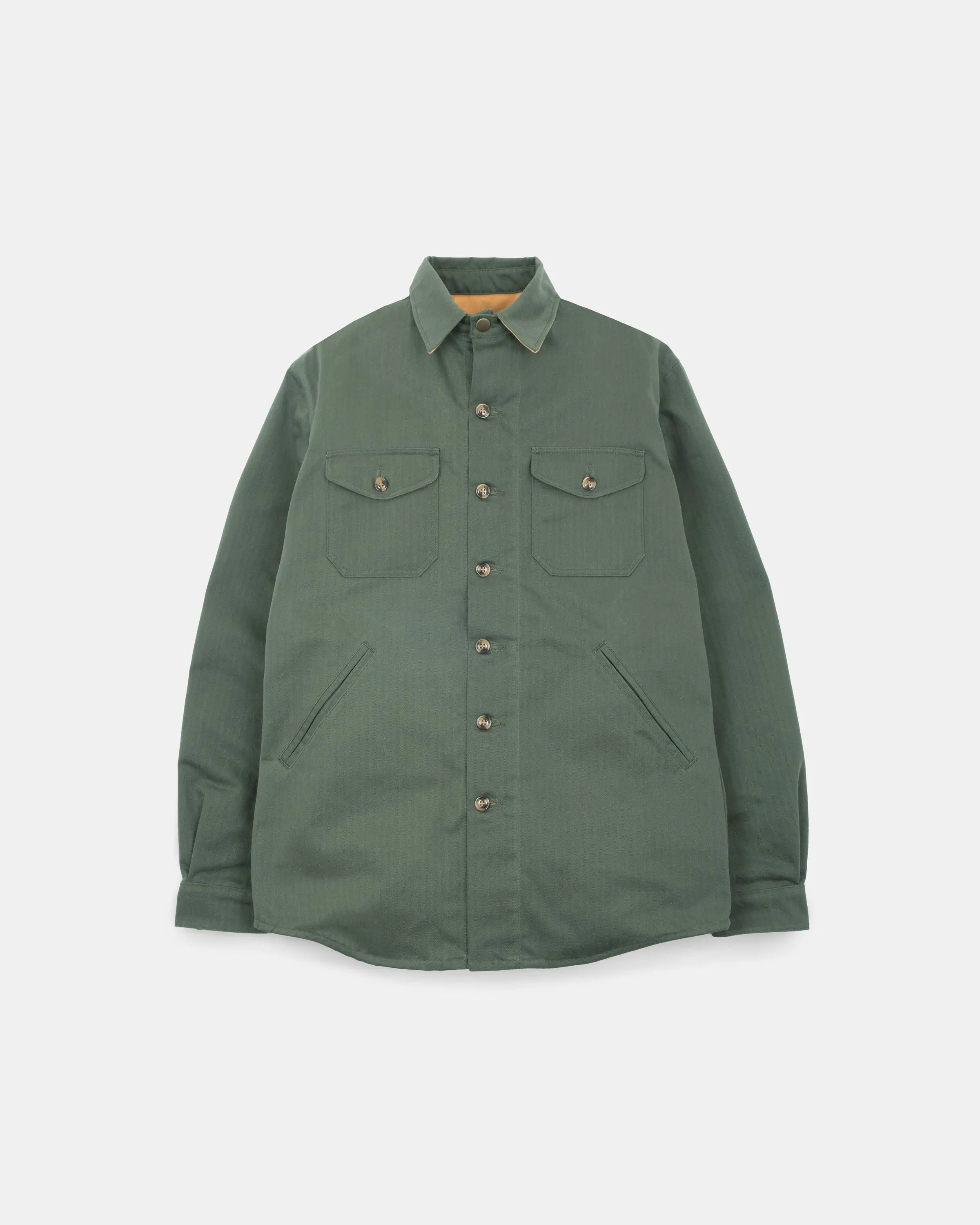 Crissman Overshirt - Waxed Cotton Spruce sold by Dehen 1920