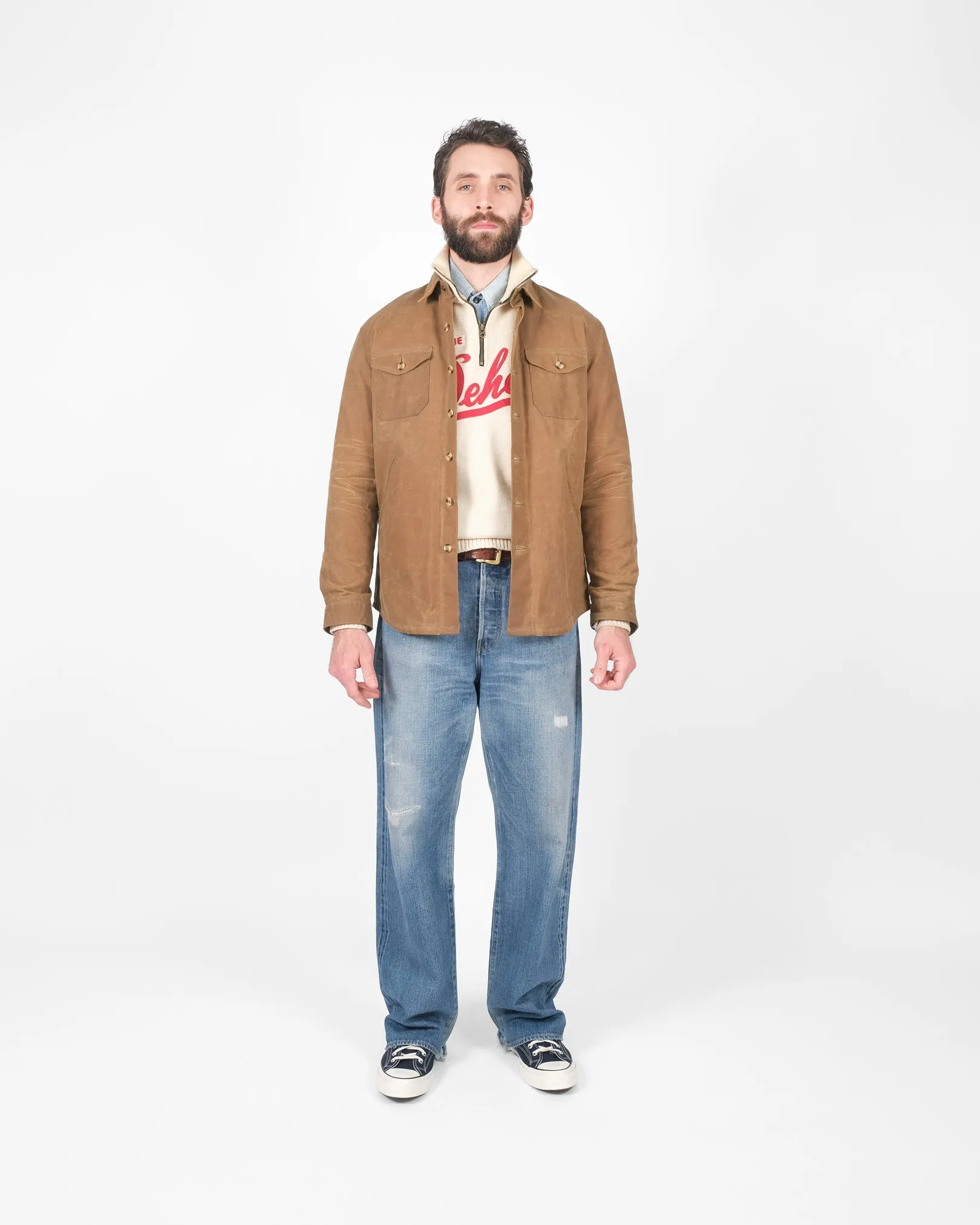Crissman Overshirt - Waxed Canvas - Hardtack sold by Dehen 1920 product image thumbnail 3