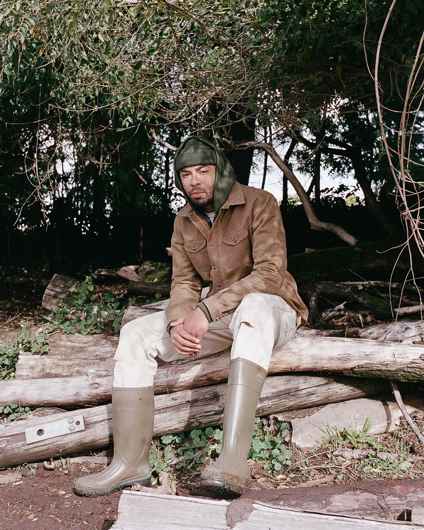 Crissman Overshirt - Waxed Canvas - Hardtack sold by Dehen 1920 product image thumbnail 2