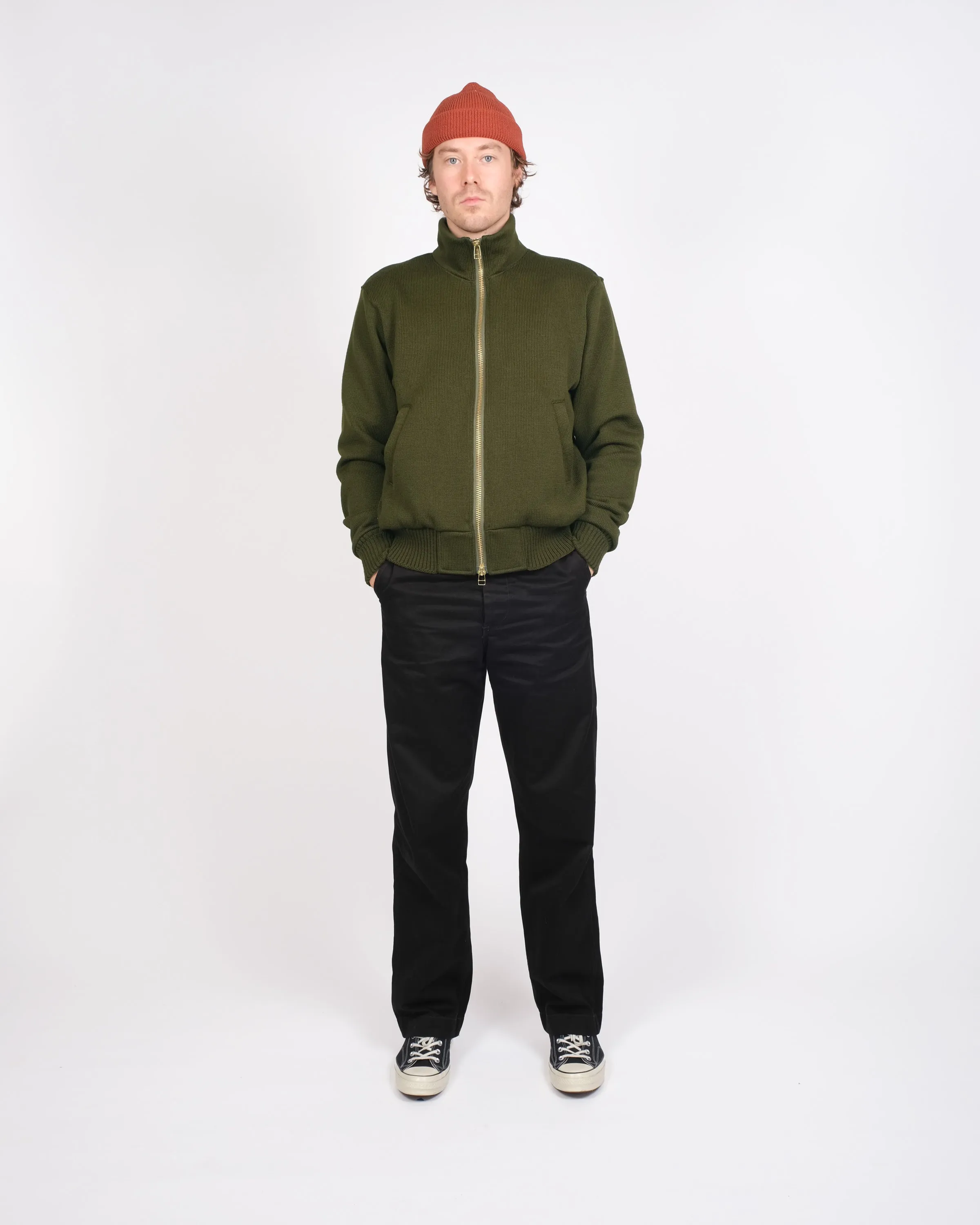 Full-Throttle Moto-Sweater - Loden sold by Dehen 1920 product image thumbnail 2