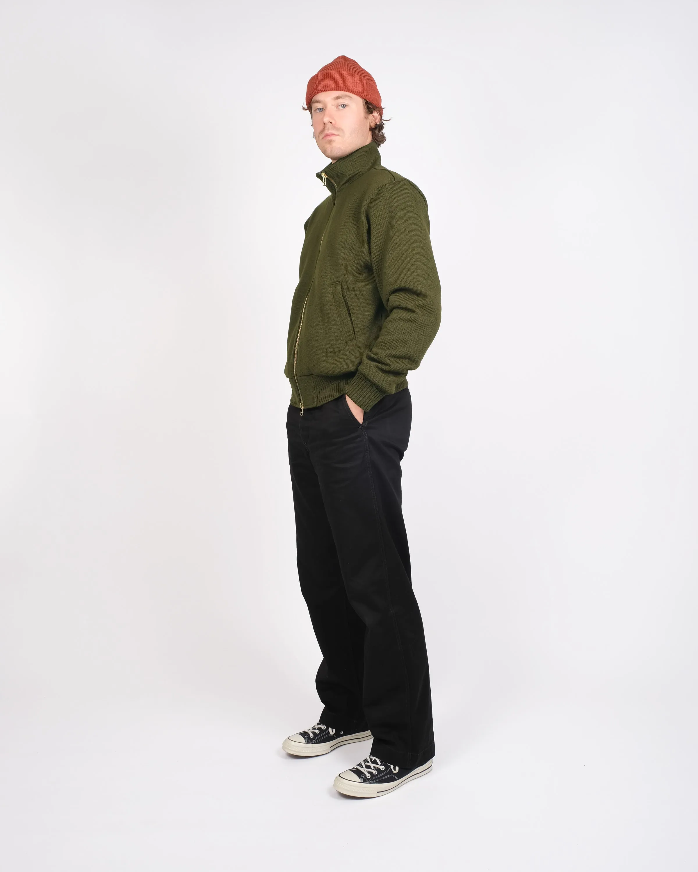 Full-Throttle Moto-Sweater - Loden sold by Dehen 1920 product image thumbnail 3
