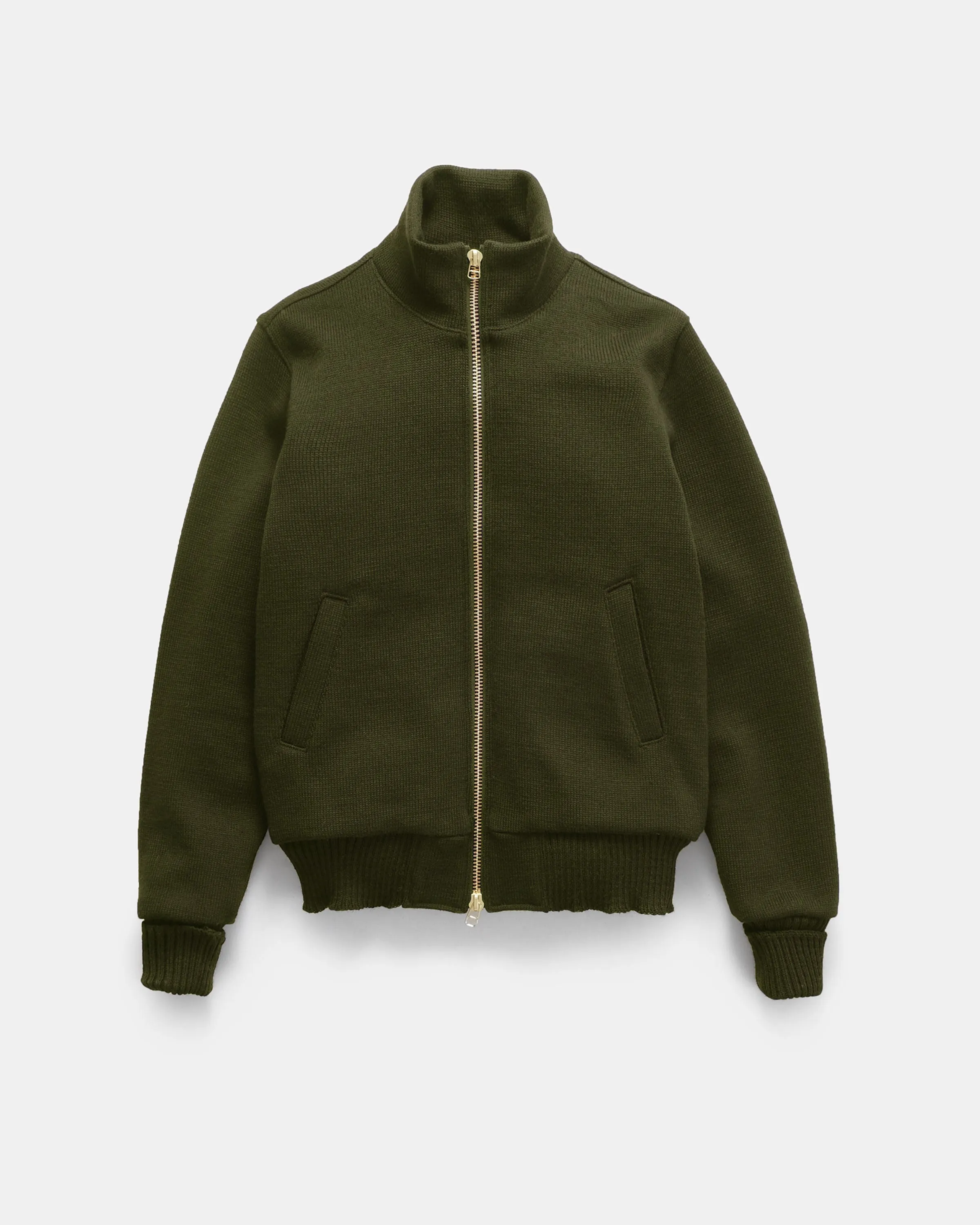 Full-Throttle Moto-Sweater - Loden sold by Dehen 1920