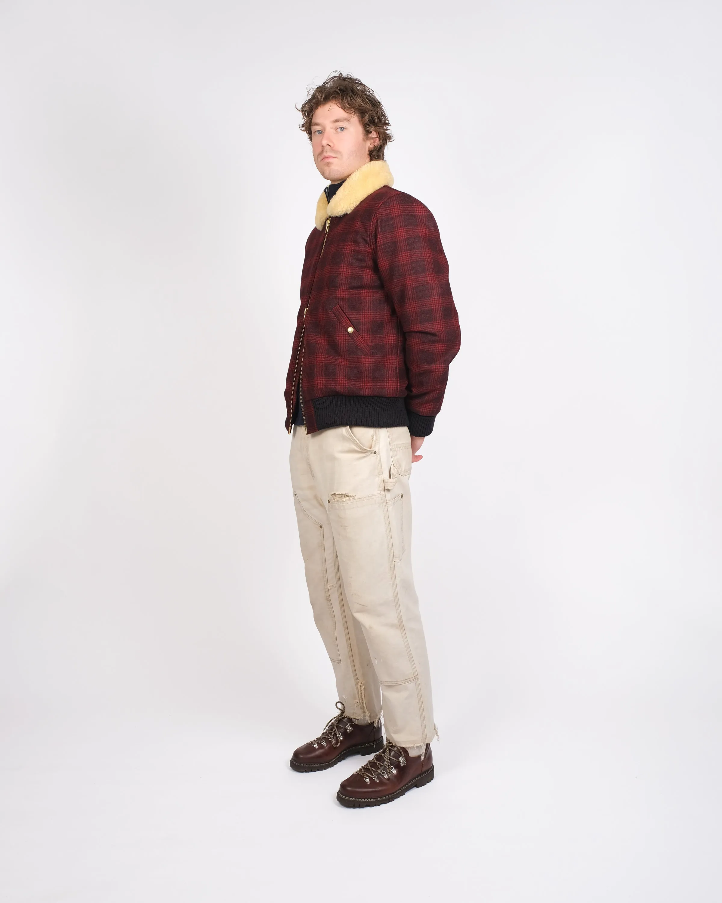 Heavy Duty Flyer's Club Jacket - Canyon Plaid / Gold sold by Dehen 1920 product image thumbnail 3