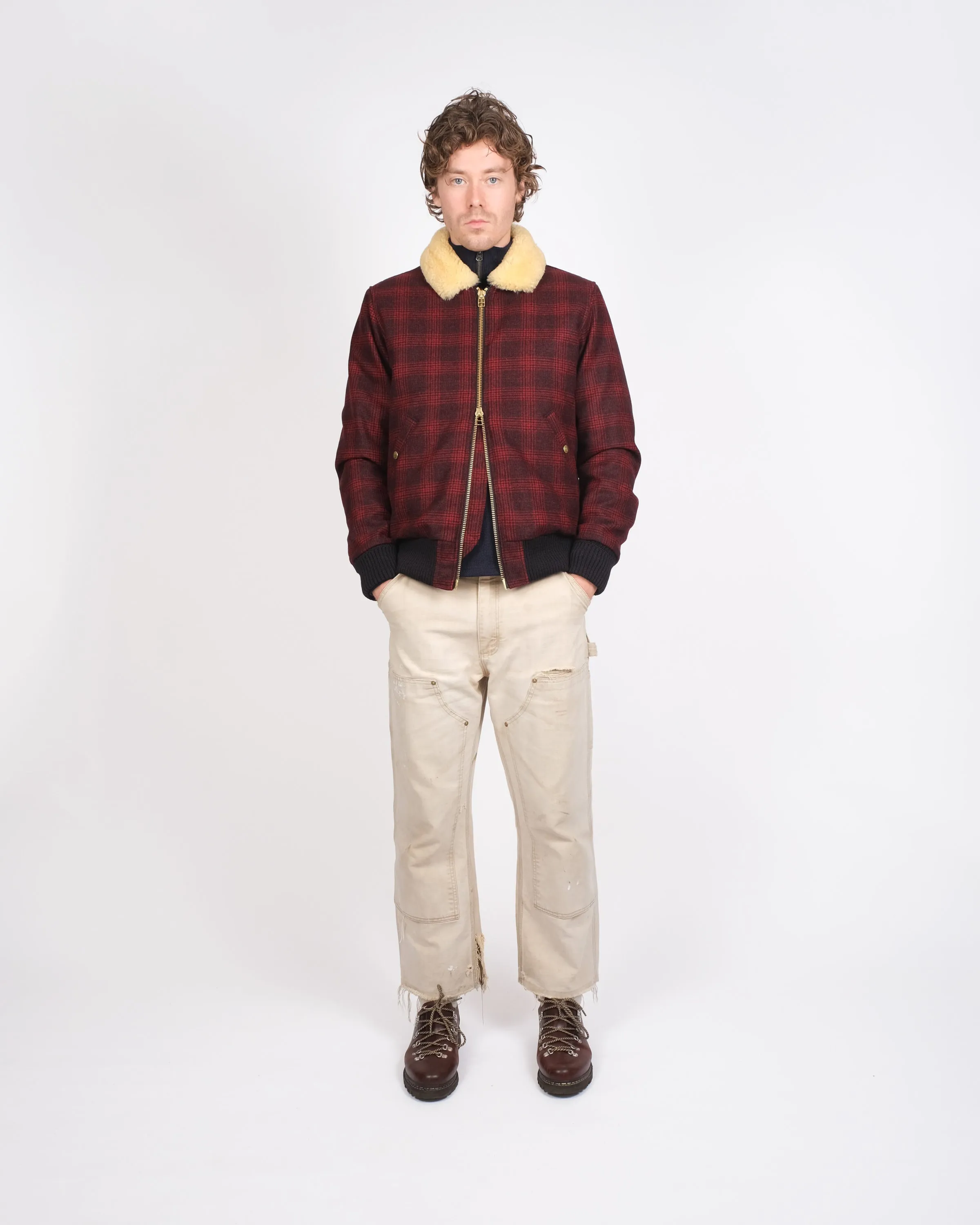 Heavy Duty Flyer's Club Jacket - Canyon Plaid / Gold sold by Dehen 1920 product image thumbnail 2