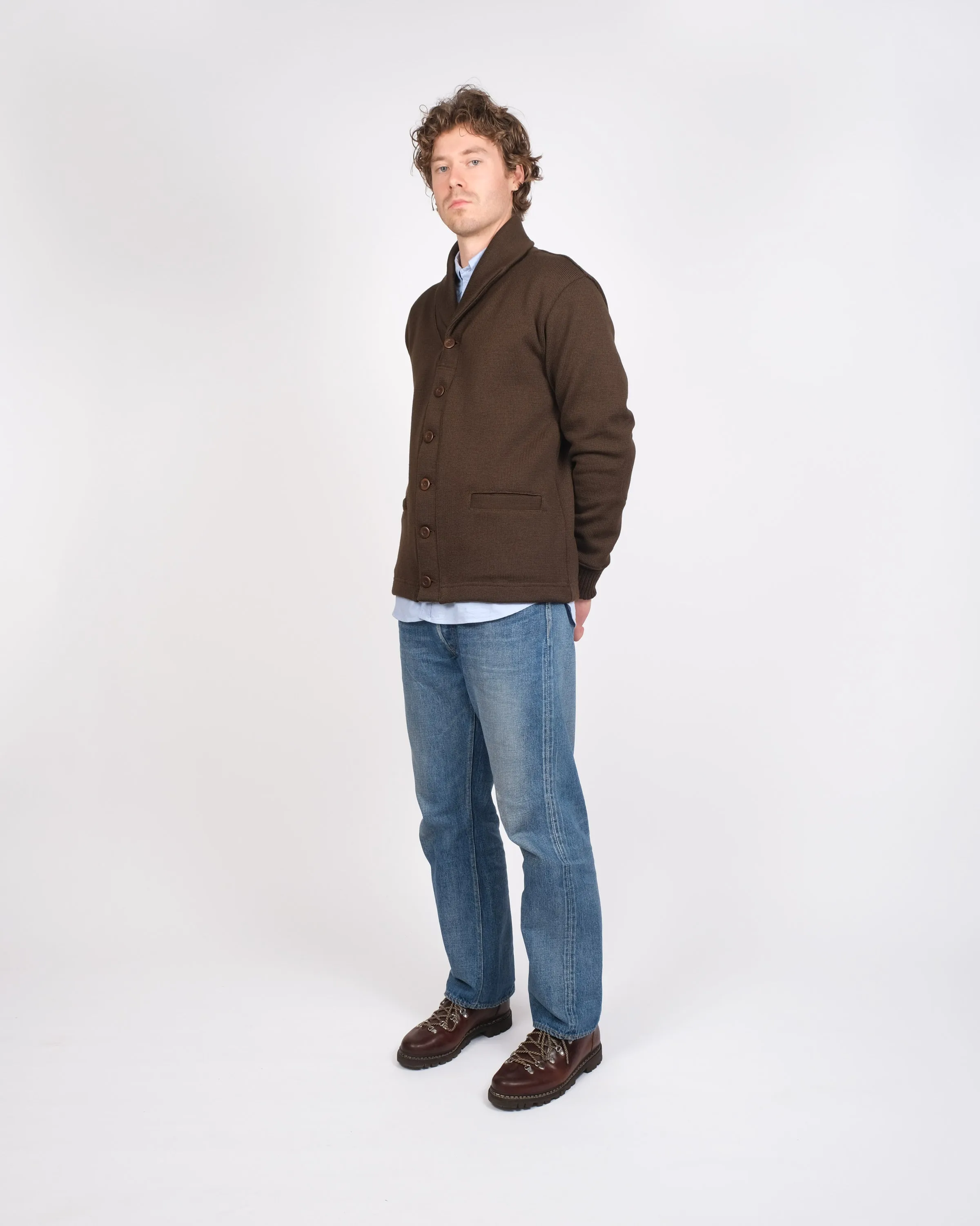 Shawl Sweater Coat - Brown sold by Dehen 1920 product image thumbnail 4