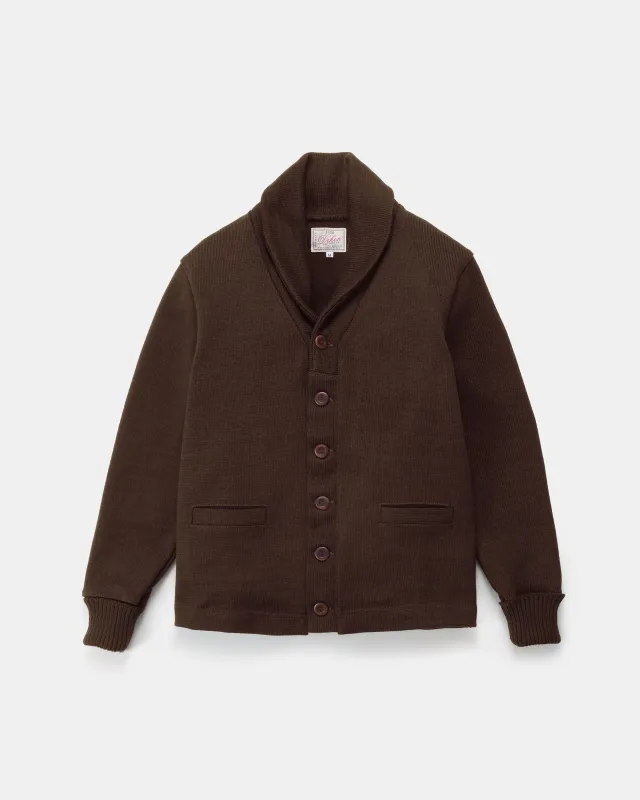 Shawl Sweater Coat - Brown sold by Dehen 1920