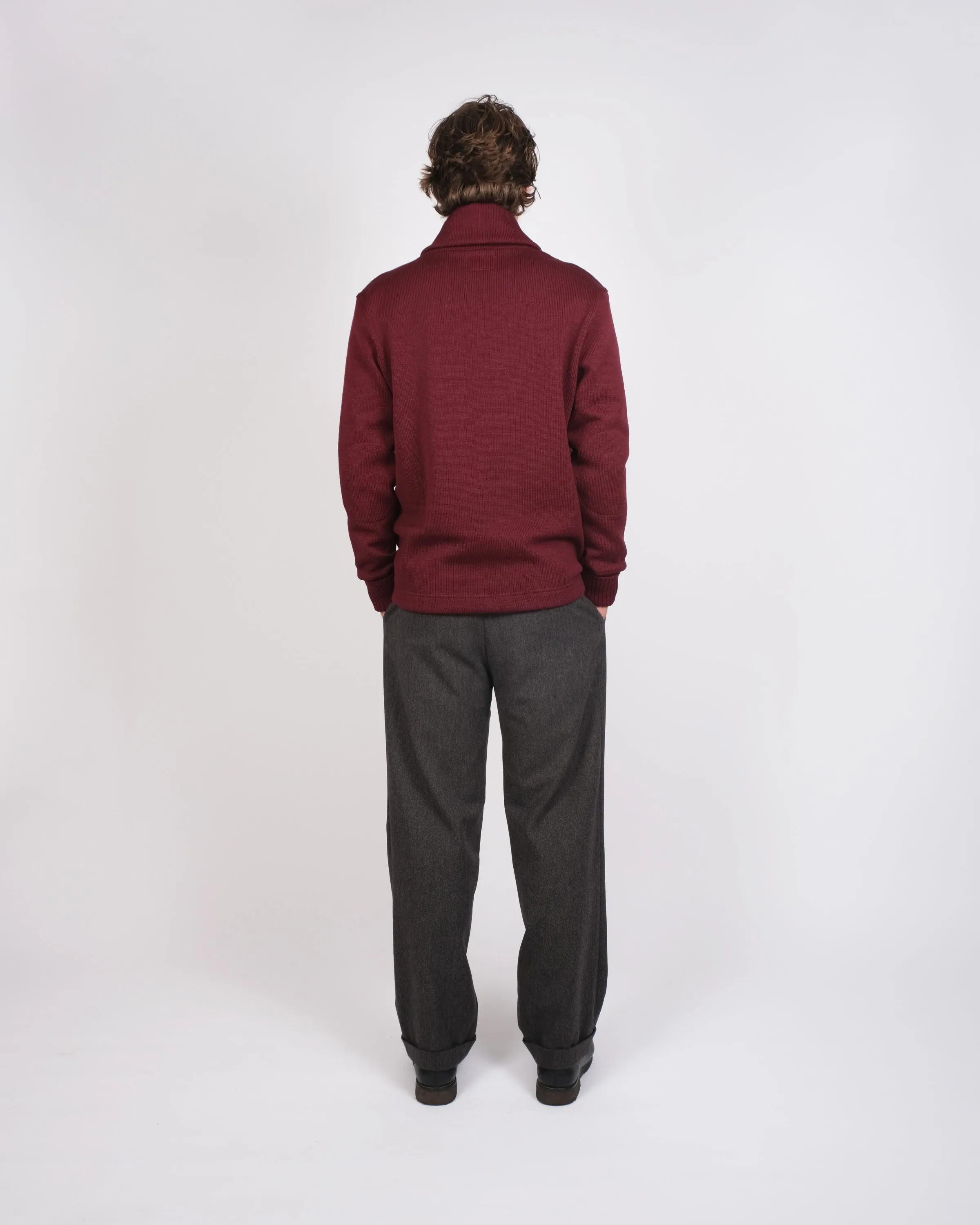 Shawl Sweater Coat - Burgundy sold by Dehen 1920 product image thumbnail 5