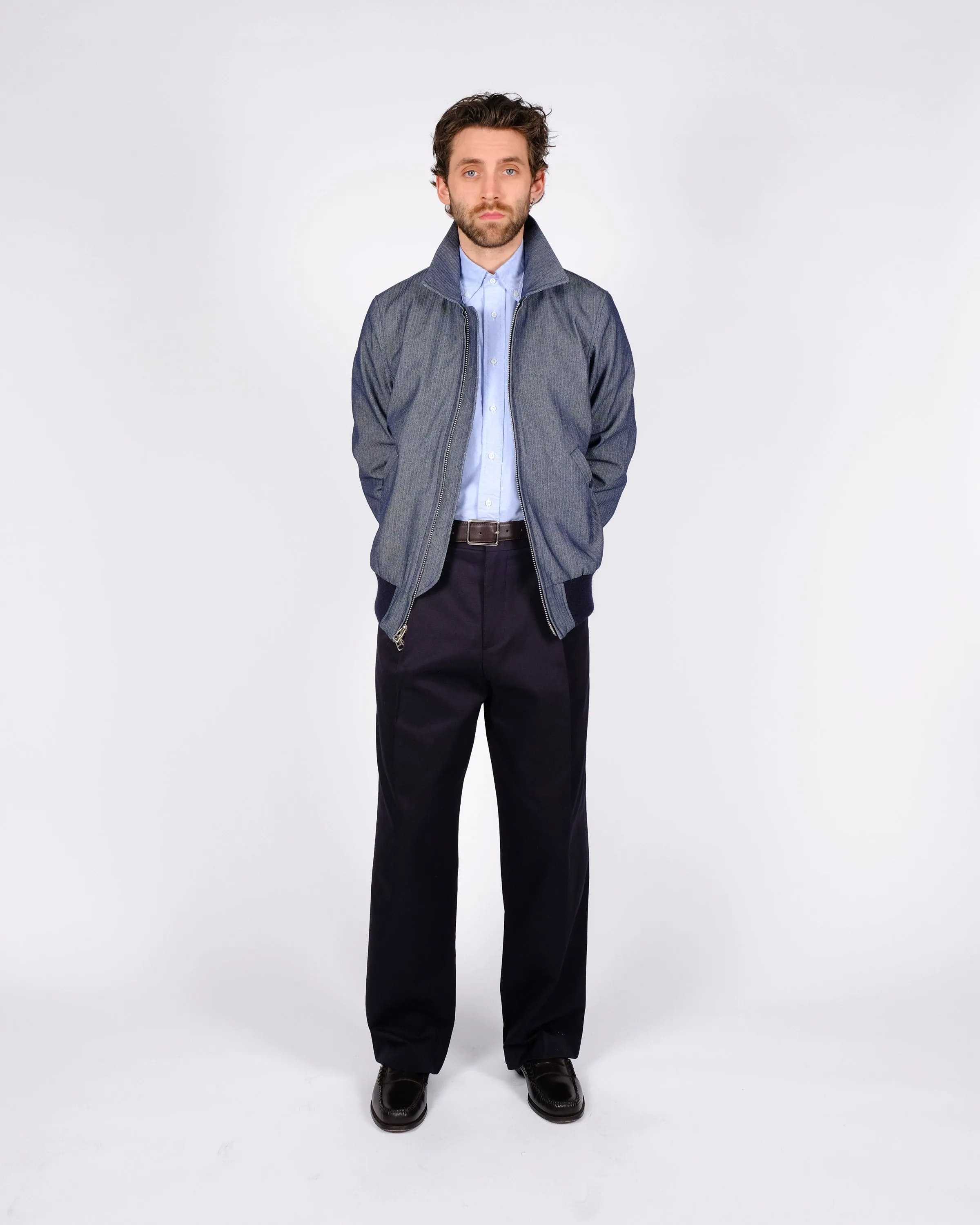 Weekender Jacket - Indigo Herringbone Bull Denim sold by Dehen 1920 product image thumbnail 2