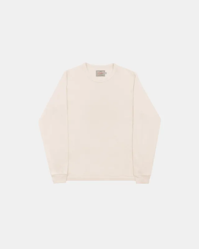 Heavy Duty Long Sleeve Tee - Non Pocket w/ Cuff - Natural sold by Dehen 1920
