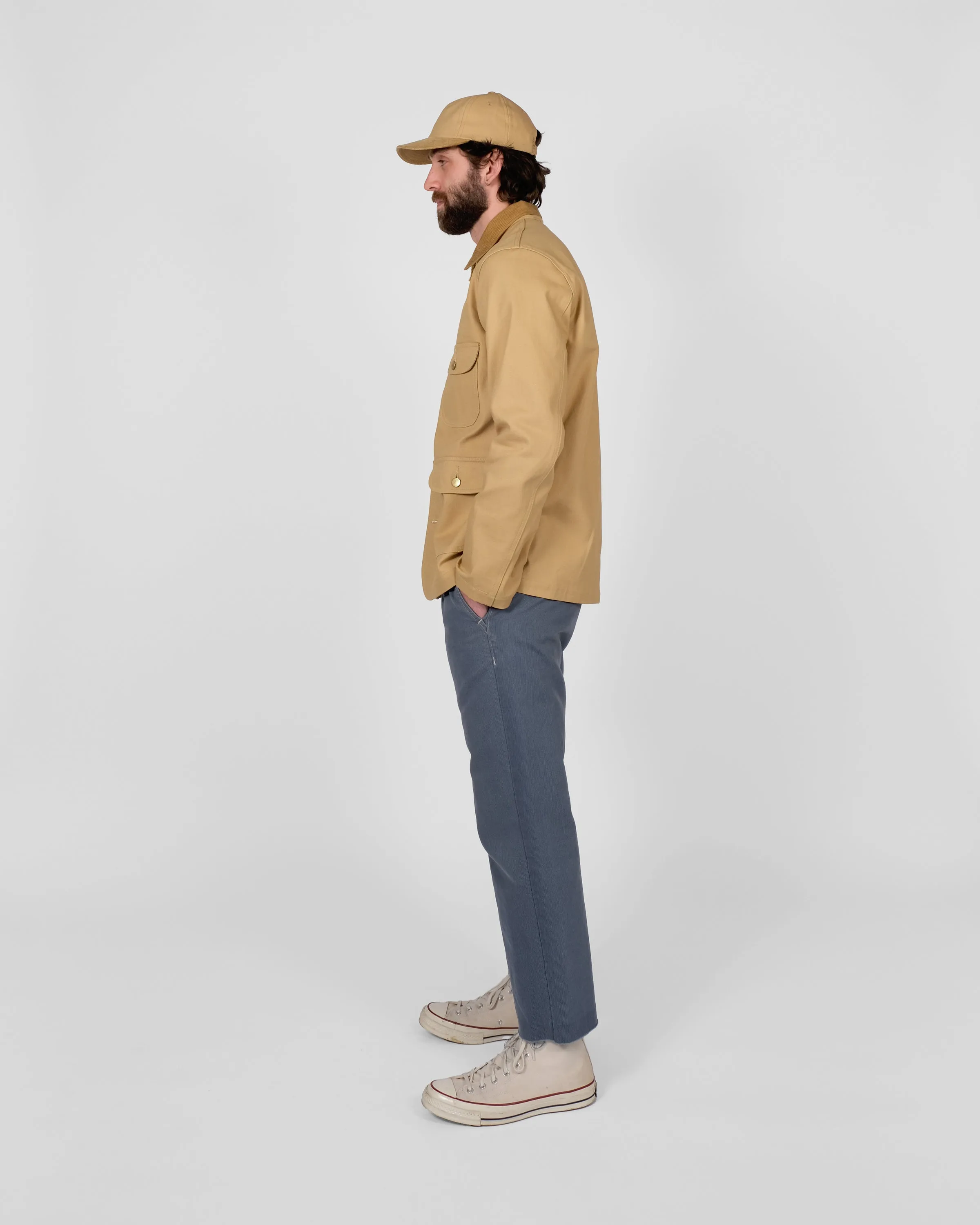 Chore Coat 2.0 - Faded Tan Canvas / Fawn Corduroy sold by Dehen 1920 product image thumbnail 4