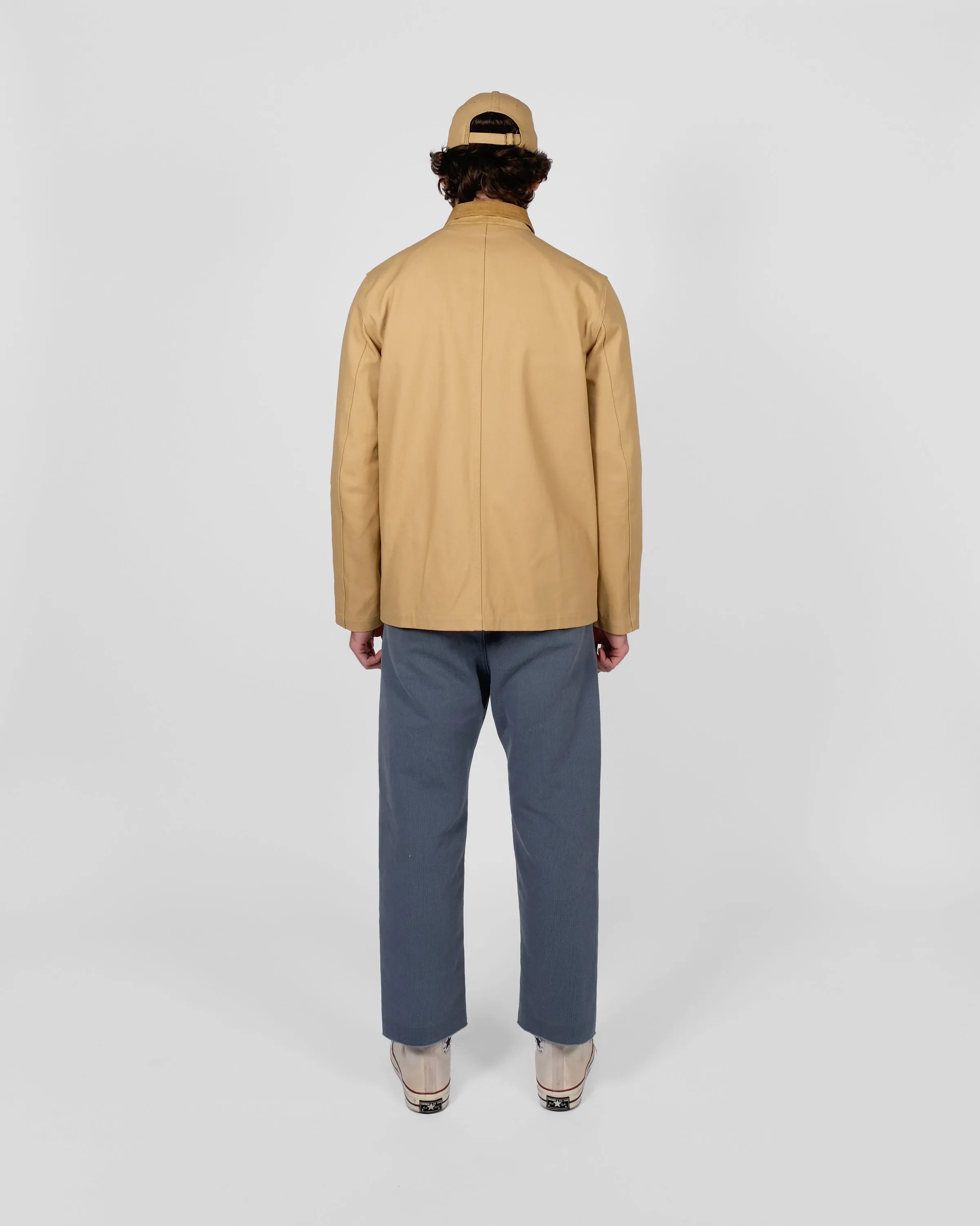 Chore Coat 2.0 - Faded Tan Canvas / Fawn Corduroy sold by Dehen 1920 product image thumbnail 5