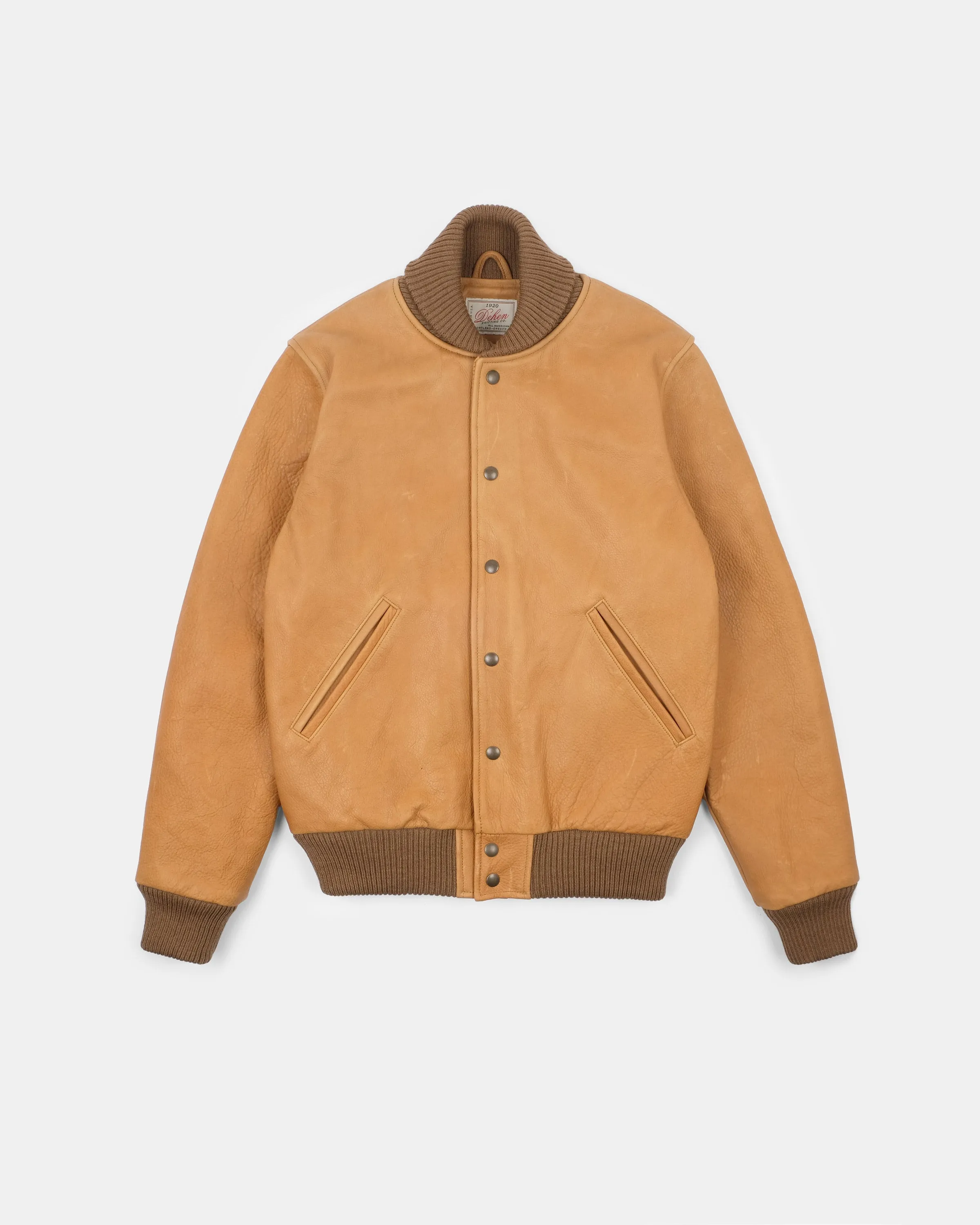 All-City Leather Jacket - Rust sold by Dehen 1920