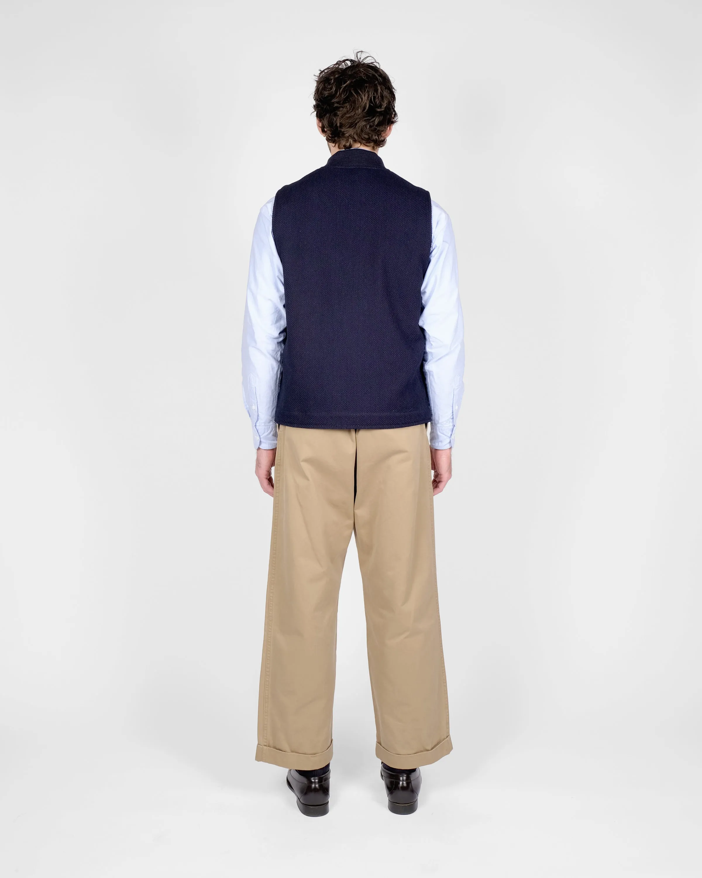 Flight Vest - Indigo Sashi-Ori sold by Dehen 1920 product image thumbnail 5