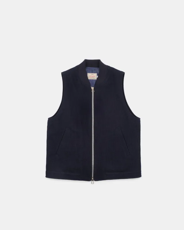 Flight Vest - Indigo Sashi-Ori made by Dehen 1920