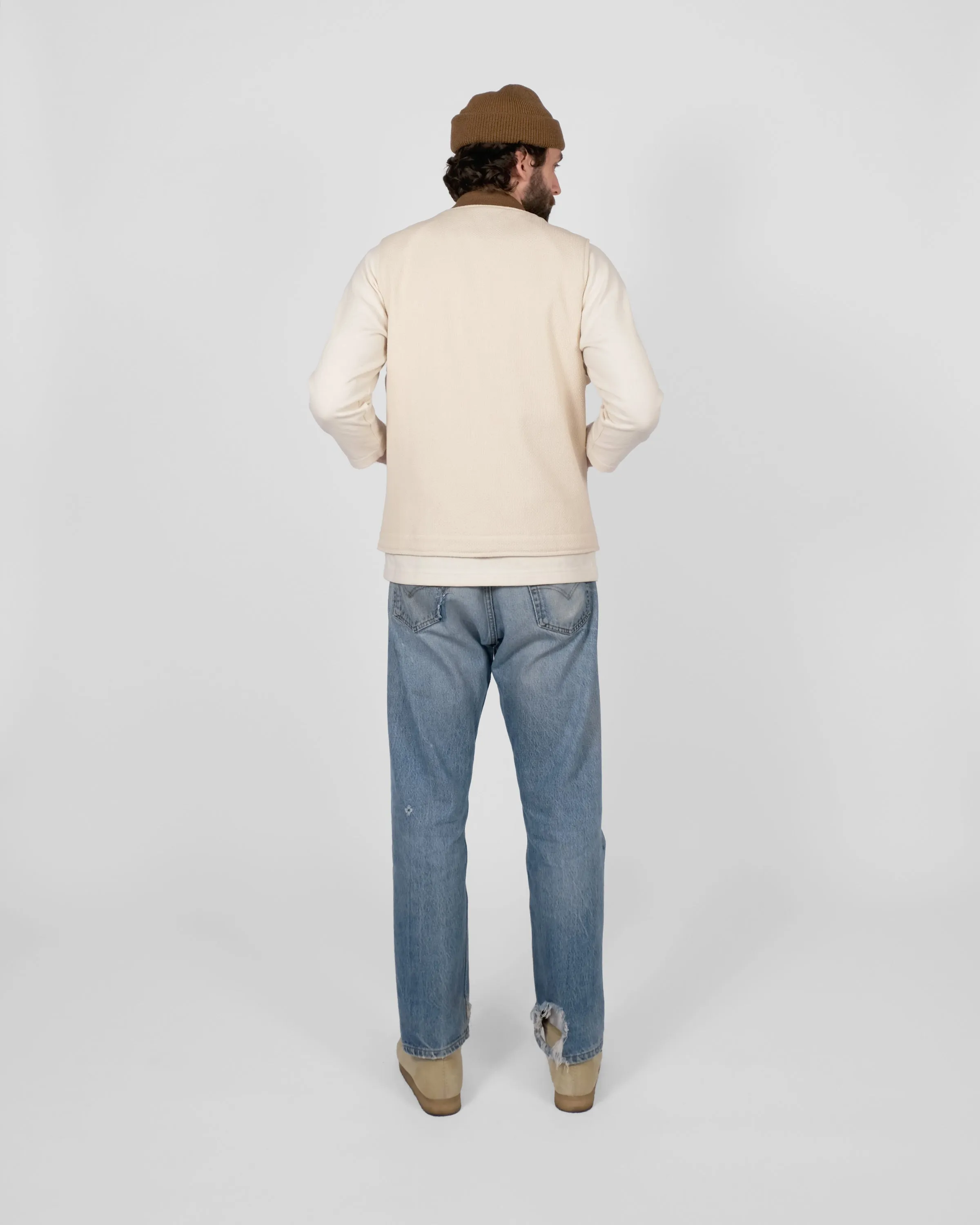 Flight Vest - Natural Sashi-Ori sold by Dehen 1920 product image thumbnail 5