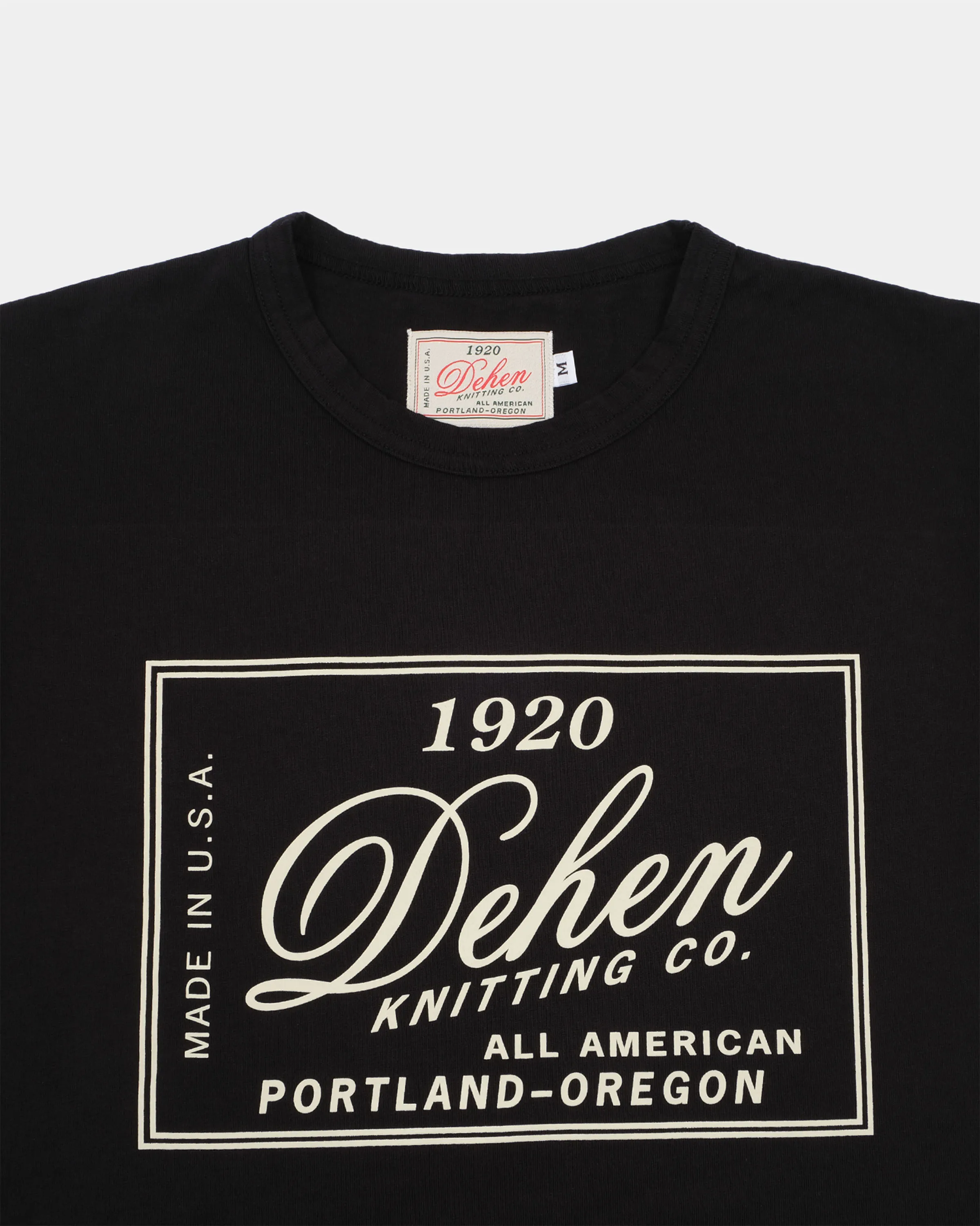 Heavy Duty Tee - Dehen Label - Black w/ Off-White sold by Dehen 1920 product image thumbnail 2